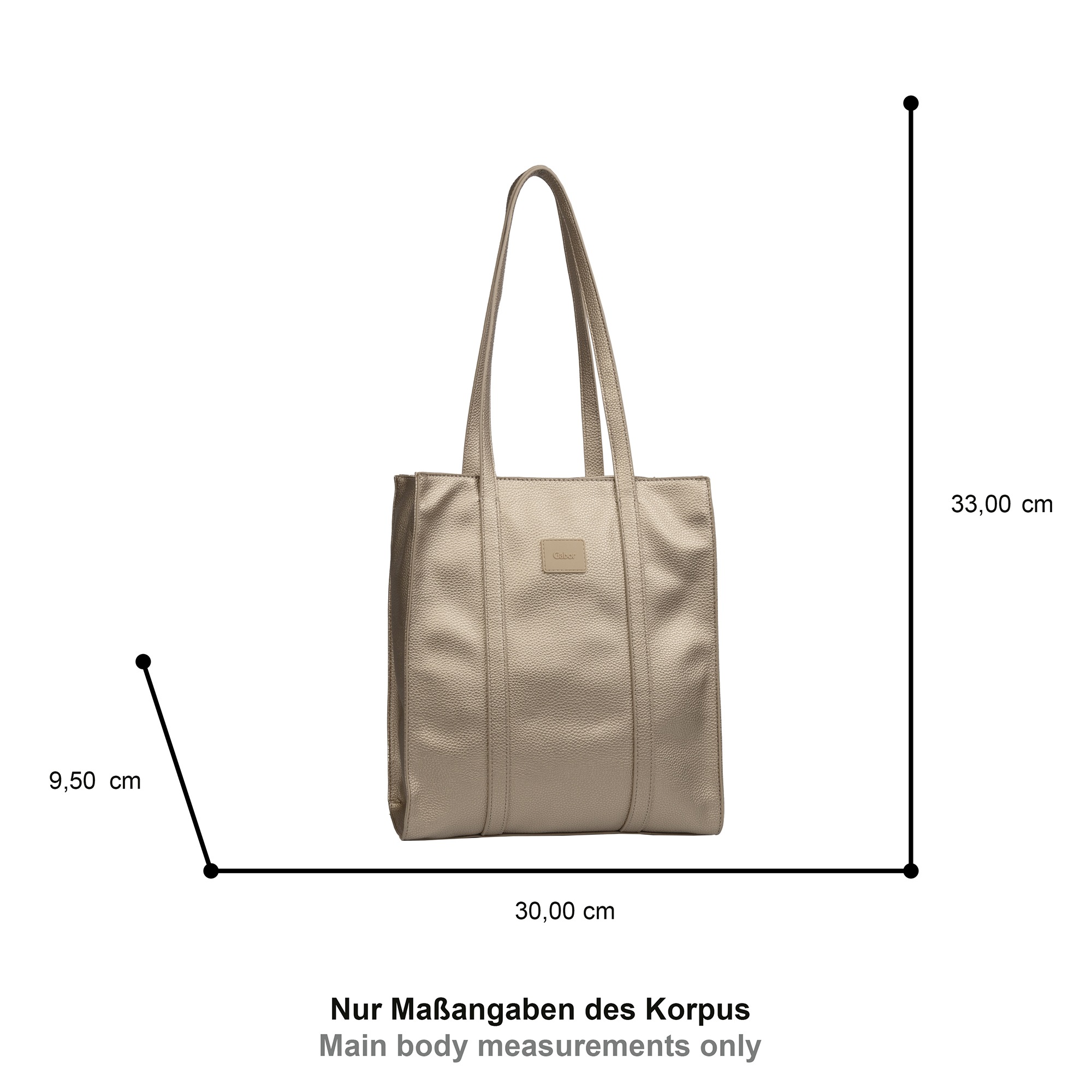 Gabor Shopper "Elfie" Damen Umhängetasche, Schultertasche mit einem Logo Ru günstig online kaufen
