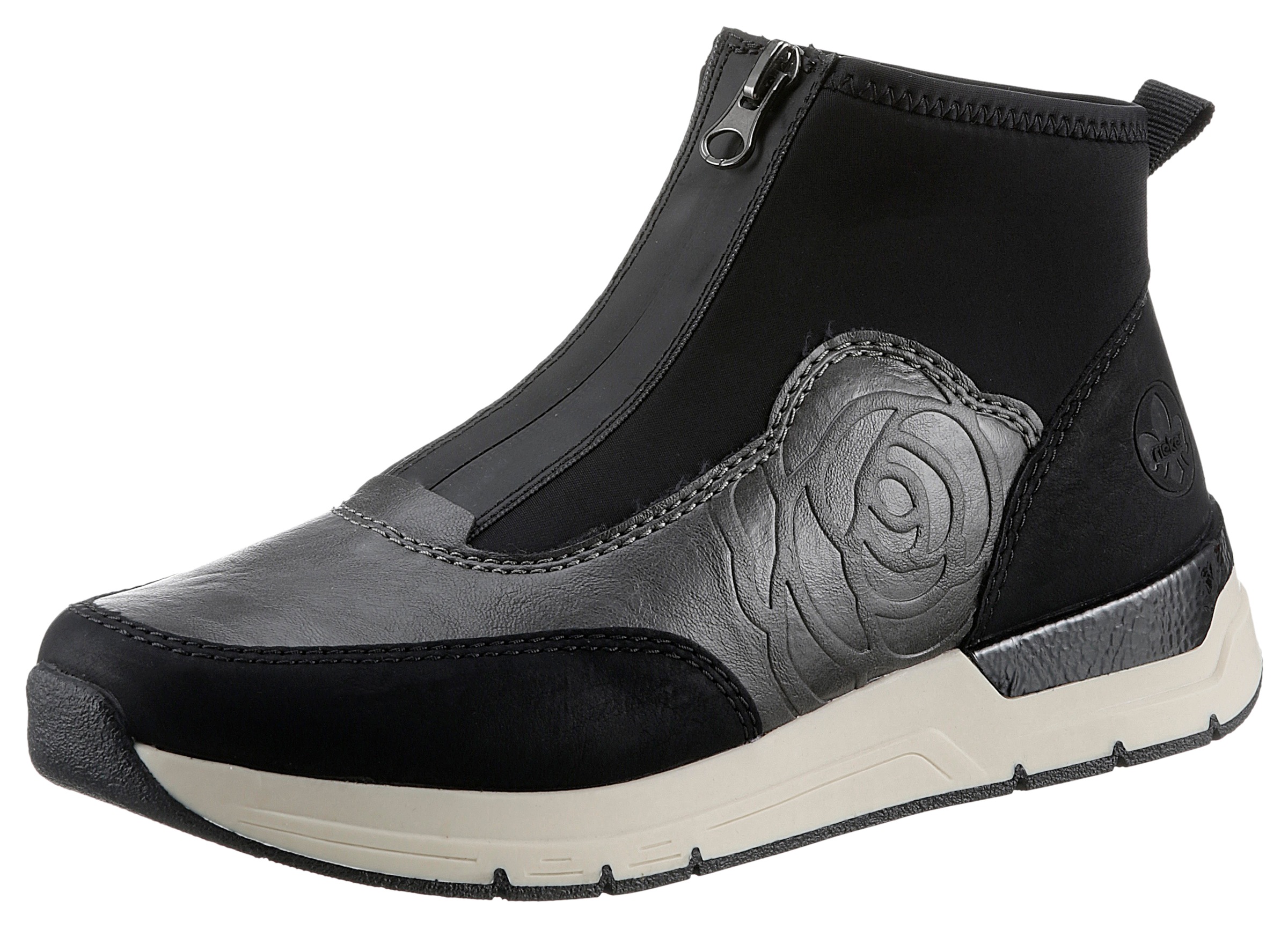 Rieker Slip-On Sneaker, Schlupfboots, Stiefelette, High top Sneaker in veganer Verarbeitung