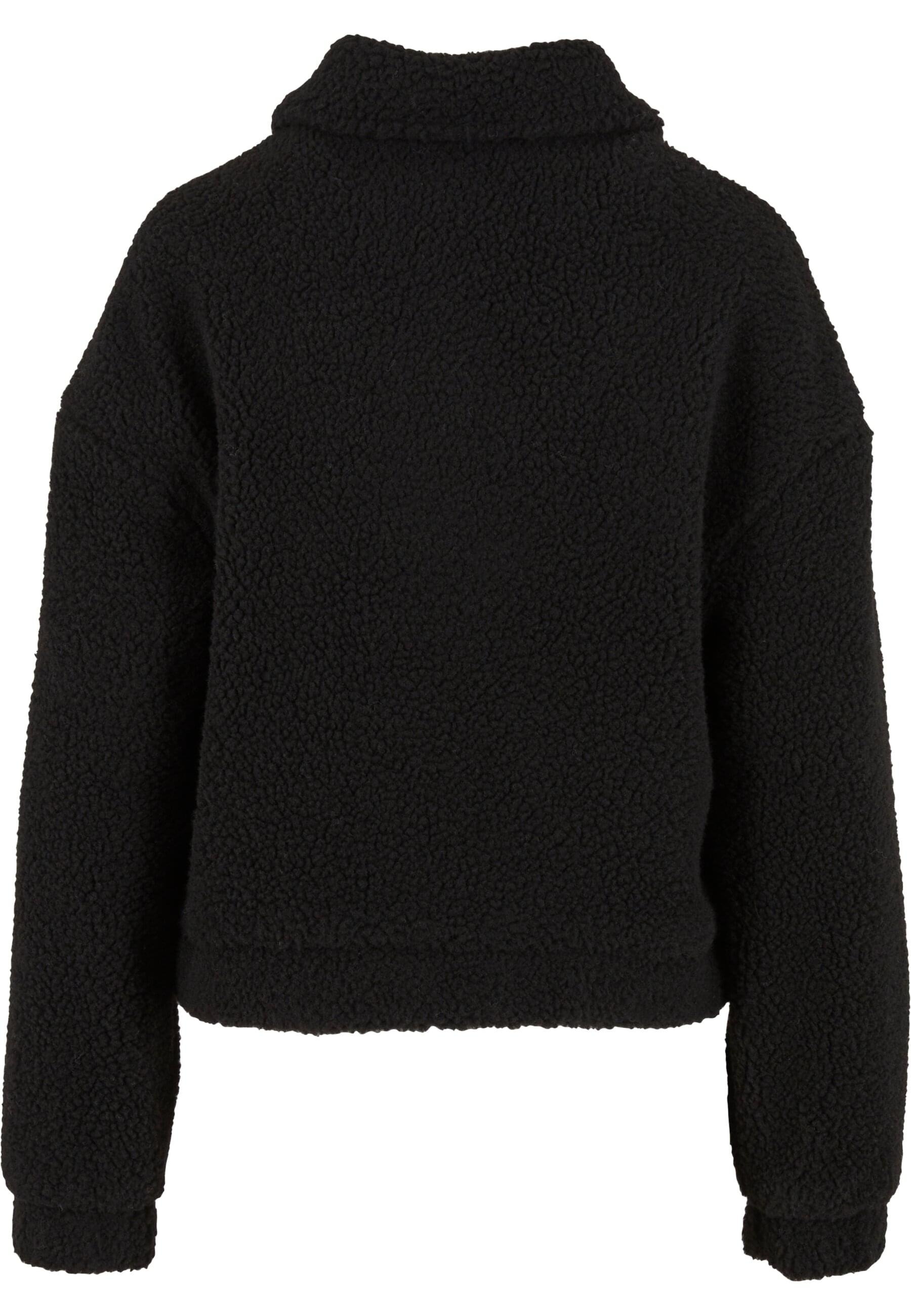 URBAN CLASSICS Allwetterjacke »Urban Classics Ladies Short Sherpa Button Jacket«, (1 St.), ohne Kapuze