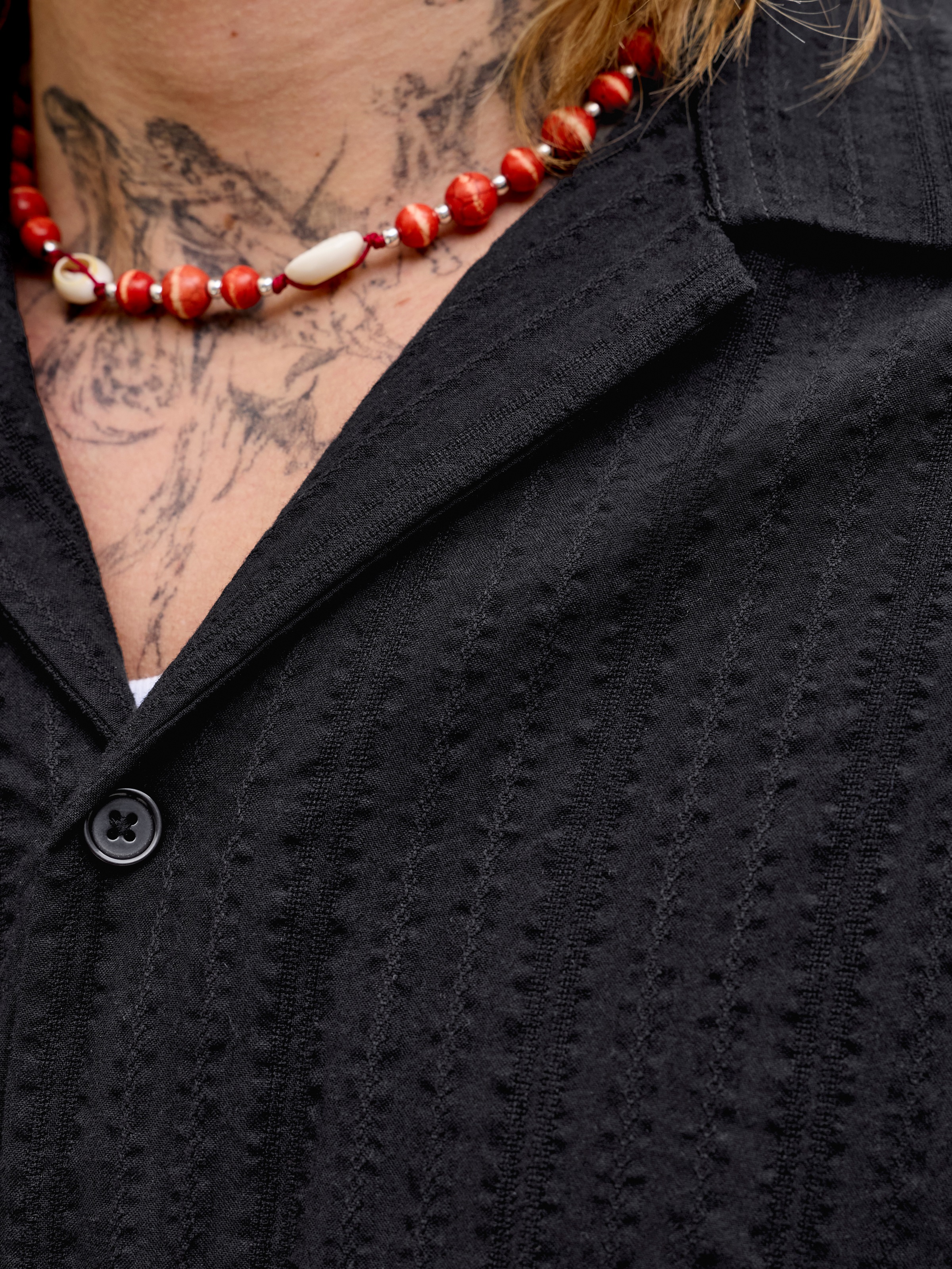 Thumbnail - Jack & Jones Kurzarmhemd "JJETYSON RESORT SHIRT SS SN" mit Resort-Kragen