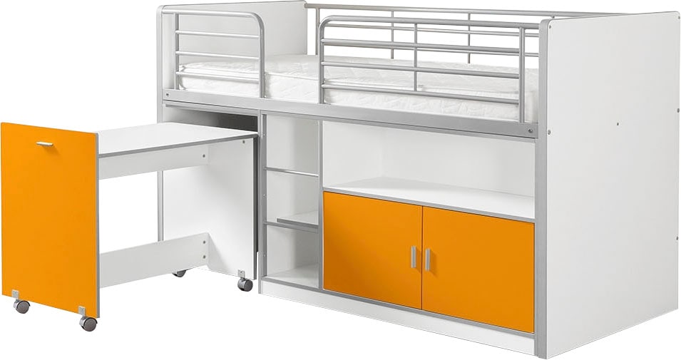 Vipack Hochbett "Bonn, viel Funktion auf kleinem Raum, mit pflegeleichter O günstig online kaufen