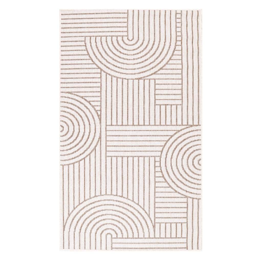 Carpet City Outdoorteppich »DUO RUG 5842«, rechteckig, 5 mm Höhe, Wendeteppich Wetterfest In- & Outdoor, Balkon, Terrasse, Wohnzimmer