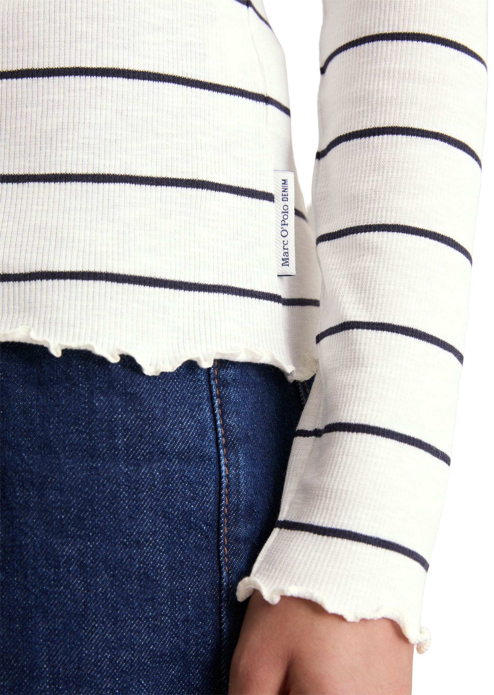 Marc O'Polo DENIM Langarmshirt »aus Organic Cotton-Stretch-Jersey«