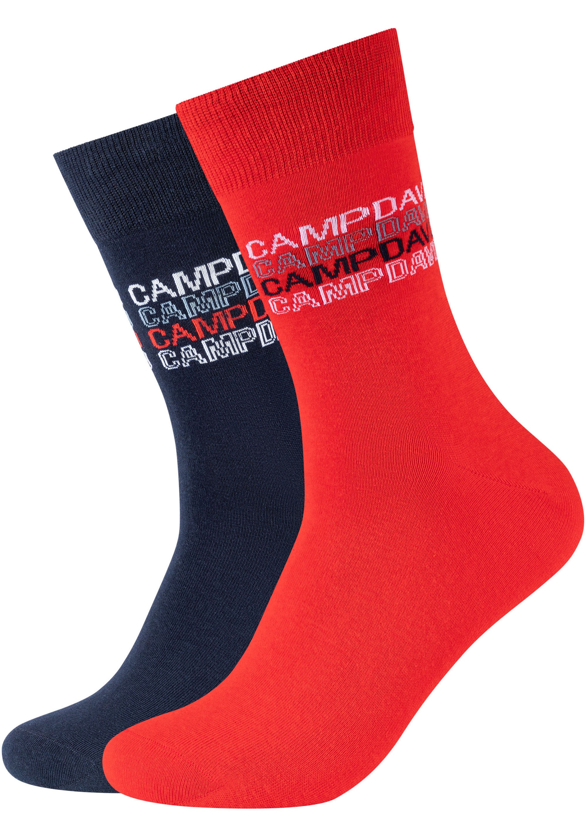 CAMP DAVID Socken »casual«, (4 Paar), mit Markenlogo