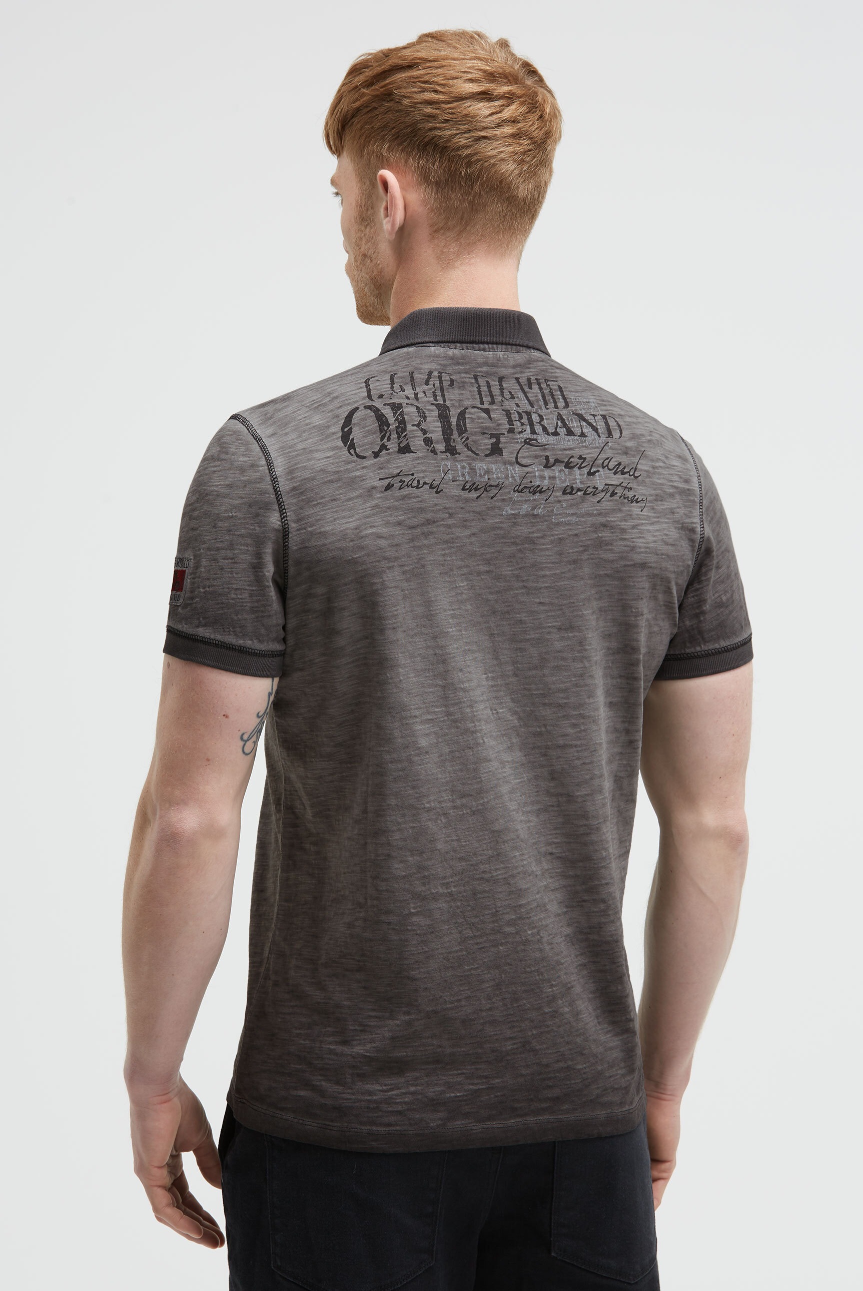 CAMP DAVID Poloshirt, mit Vintage-Waschung