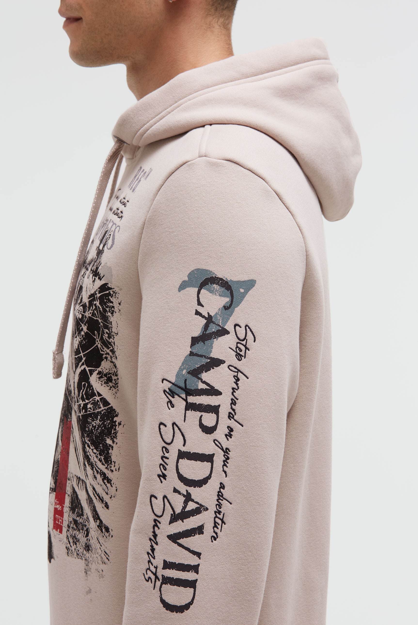 CAMP DAVID Kapuzensweatshirt mit weicher Innenseite