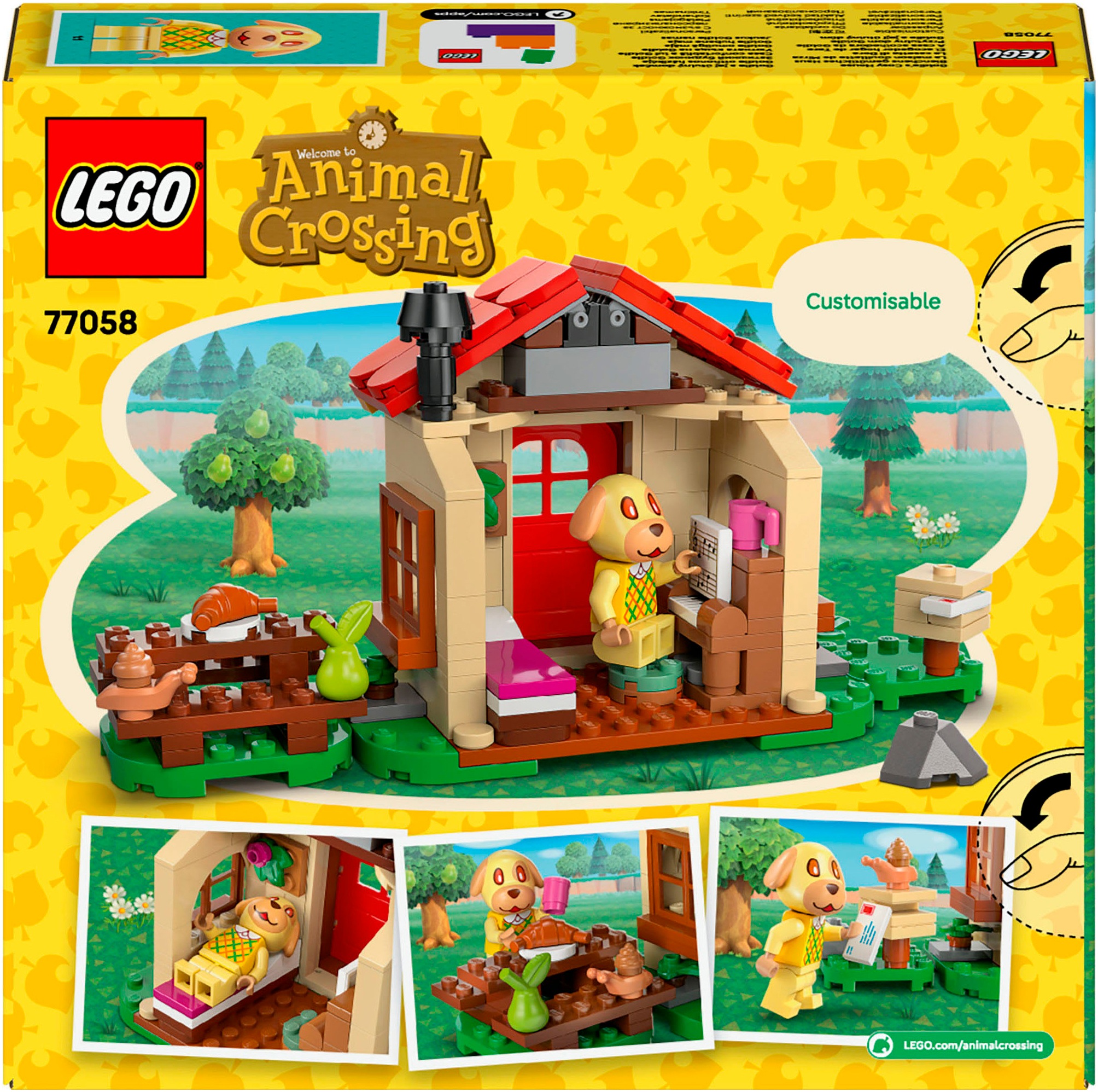 LEGO® Konstruktionsspielsteine »Bienchens gemütliches Haus (77058), LEGO Animal Crossing«, (149 St.), Made in Europe