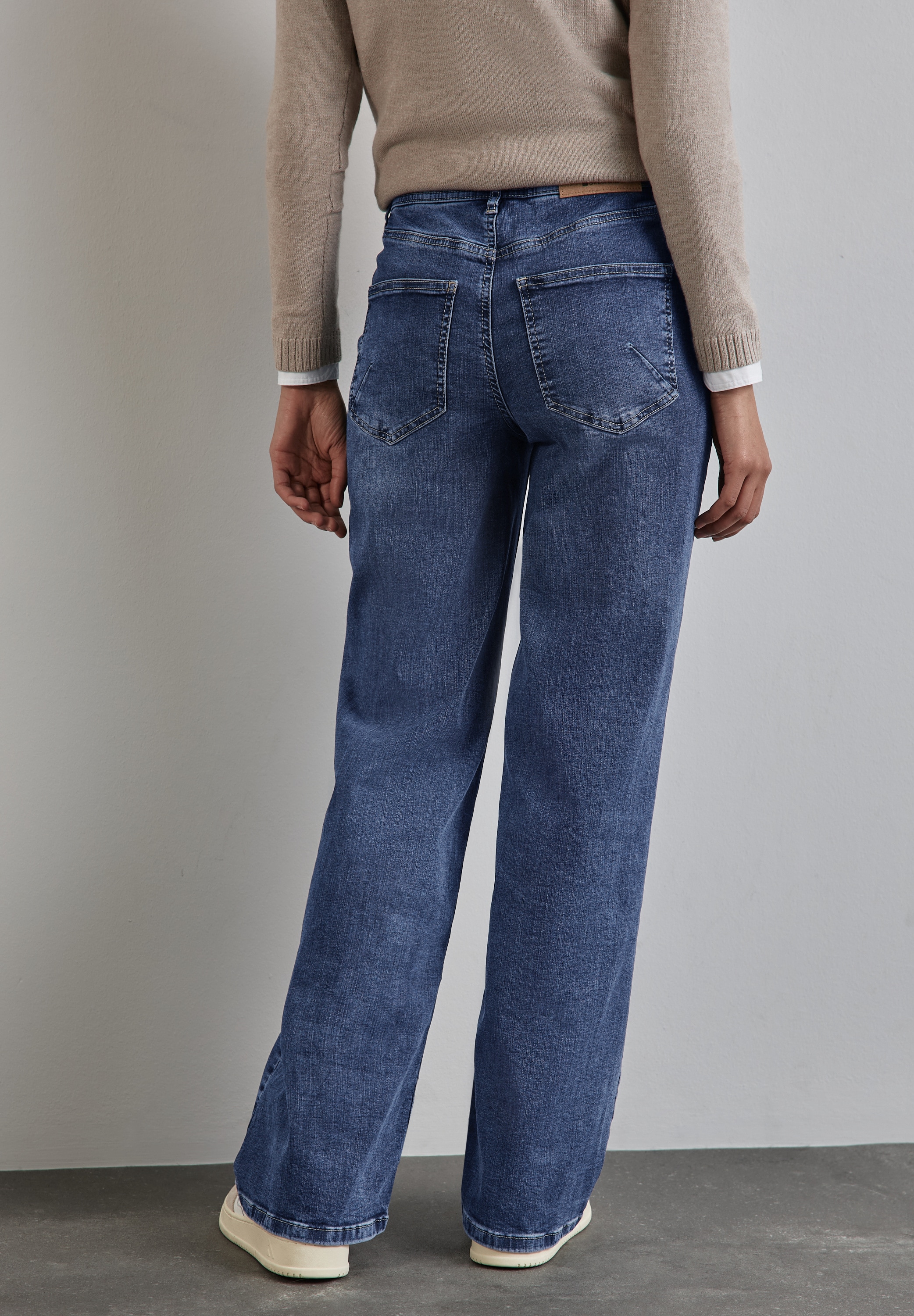 STREET ONE Weite Džinsai High Waist