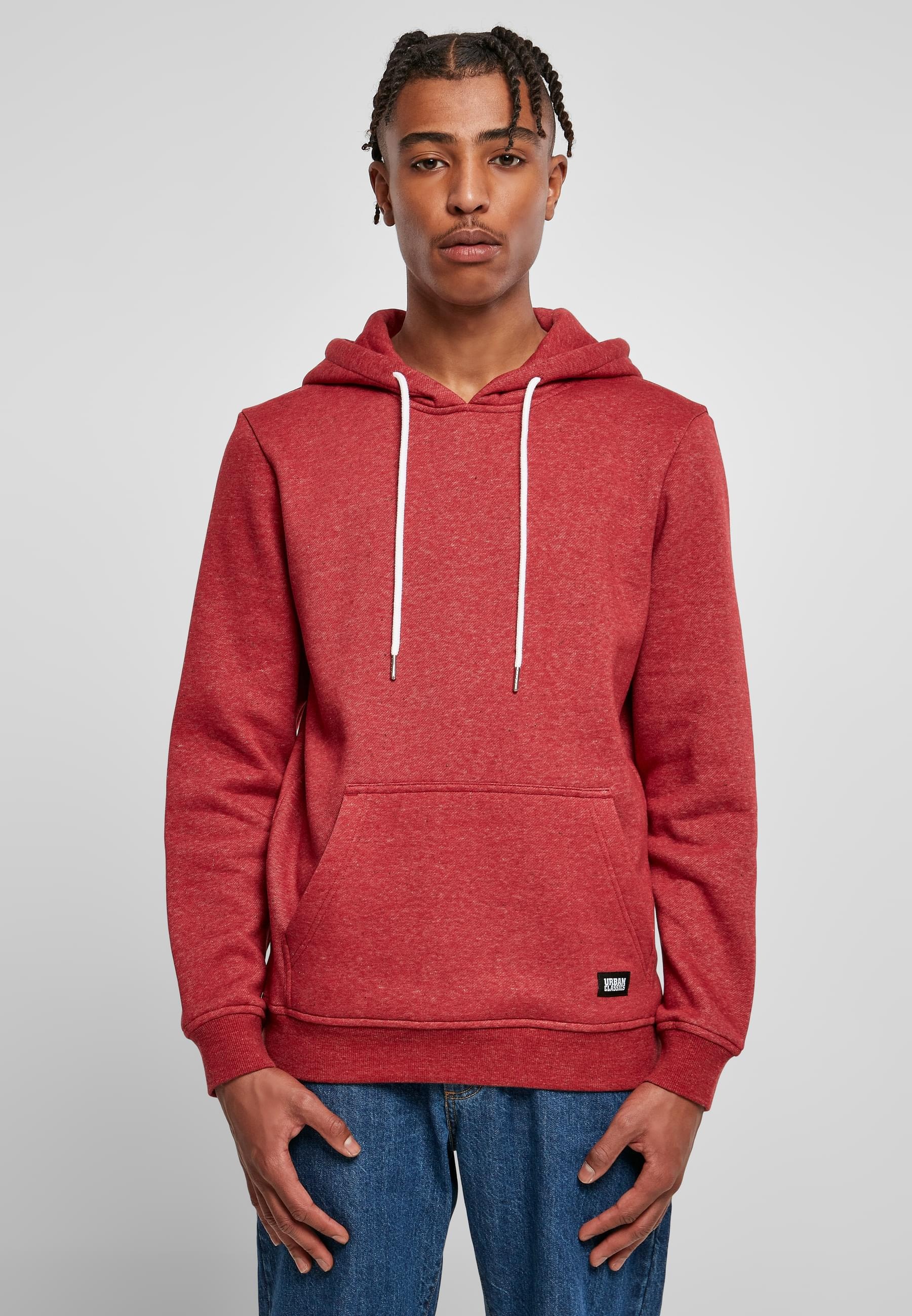 URBAN CLASSICS Sweatshirt »Urban Classics Herren Basic Melange Hoody«, (1 tlg.)