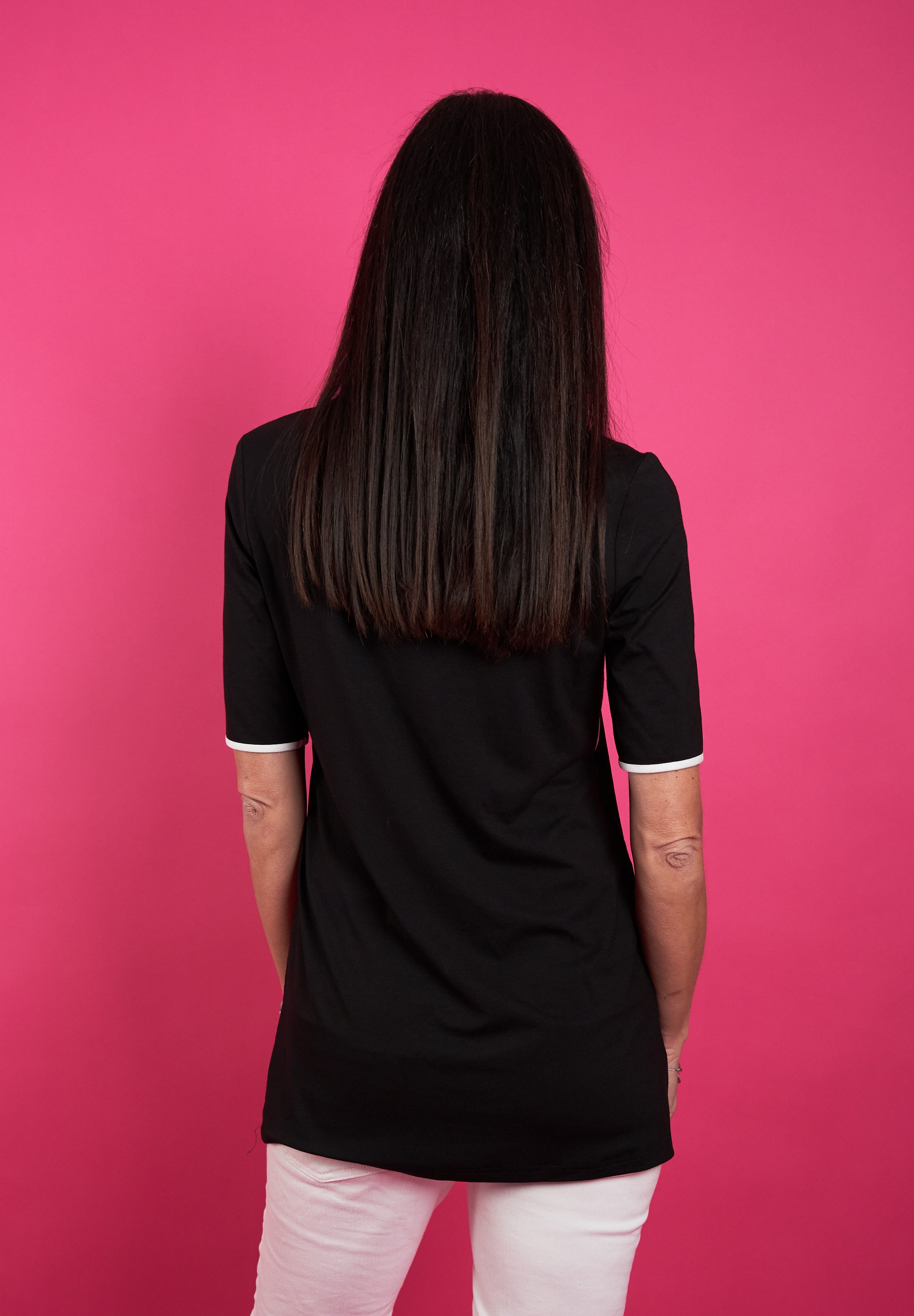 Seidel Moden T-Shirt, mit Kontraststreifen, MADE IN GERMANY