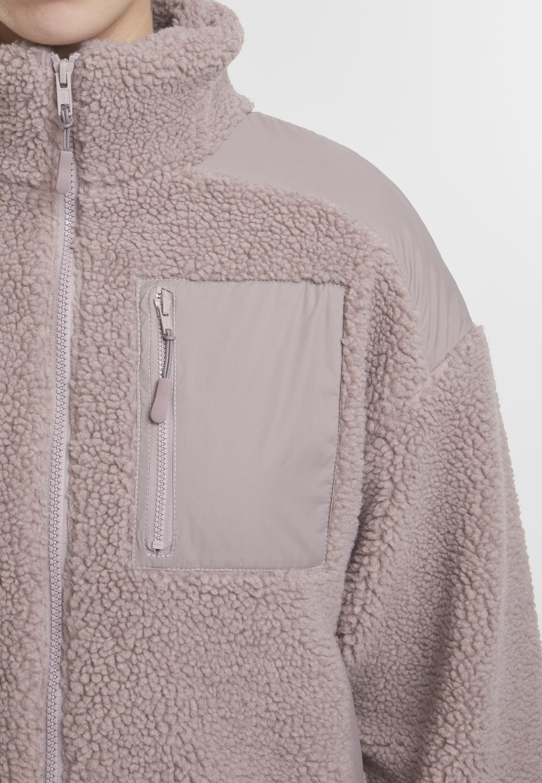 URBAN CLASSICS Winterjacke »Urban Classics Damen Ladies Sherpa Mix Jacket«, (1 St.), mit Kapuze