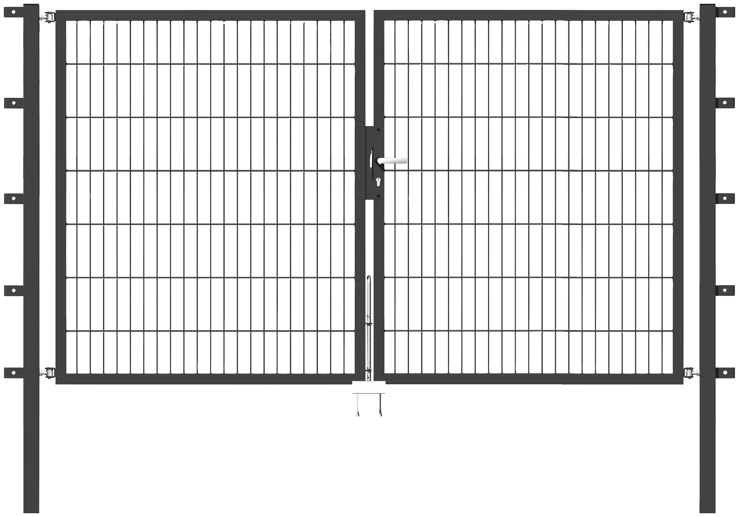 Alberts Zaundoppeltür "Flexo", 250 cm Breite, in versch. Höhen