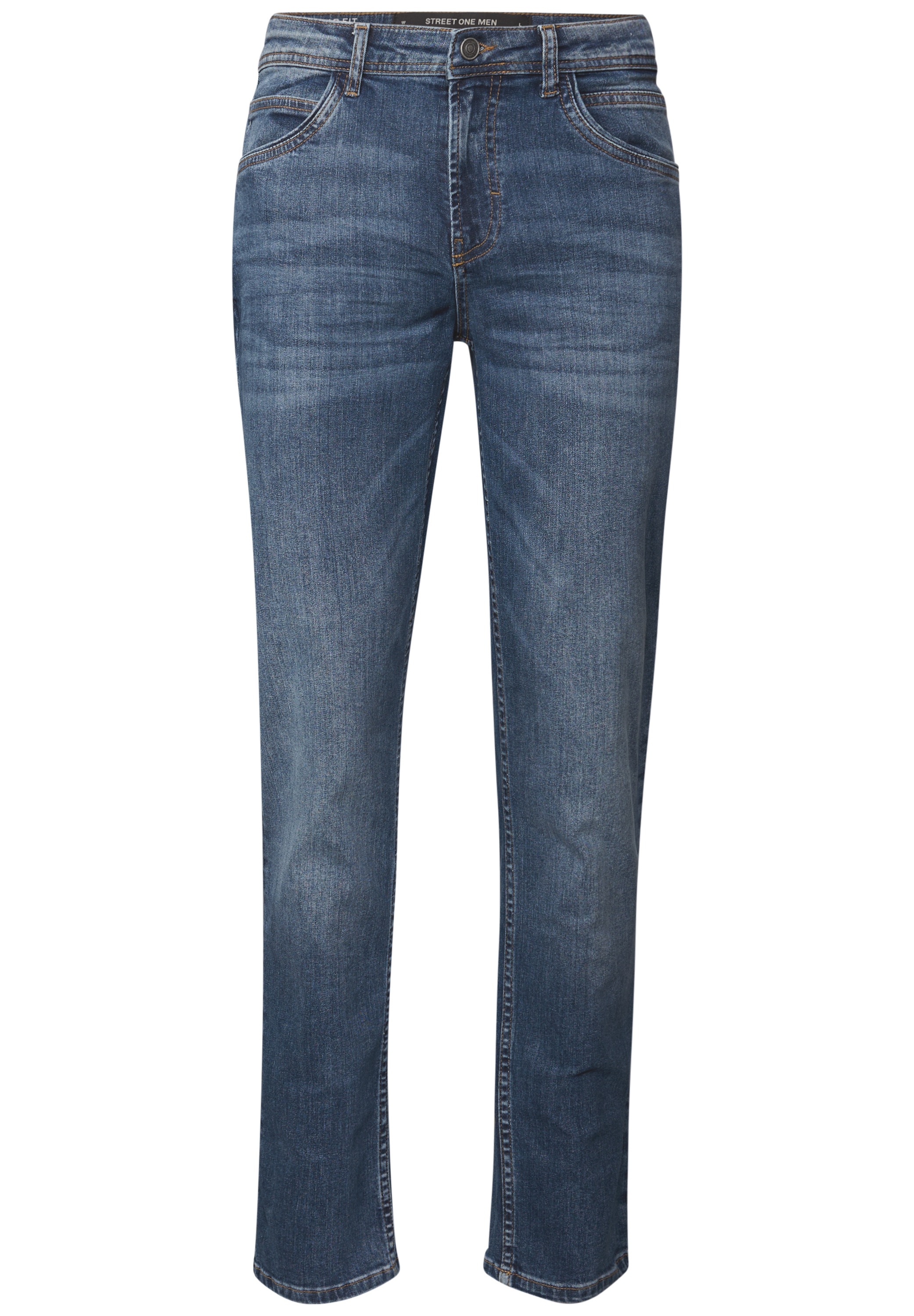 STREET ONE MEN Regular-fit-Jeans, aus Baumwolle mit Stretchanteil