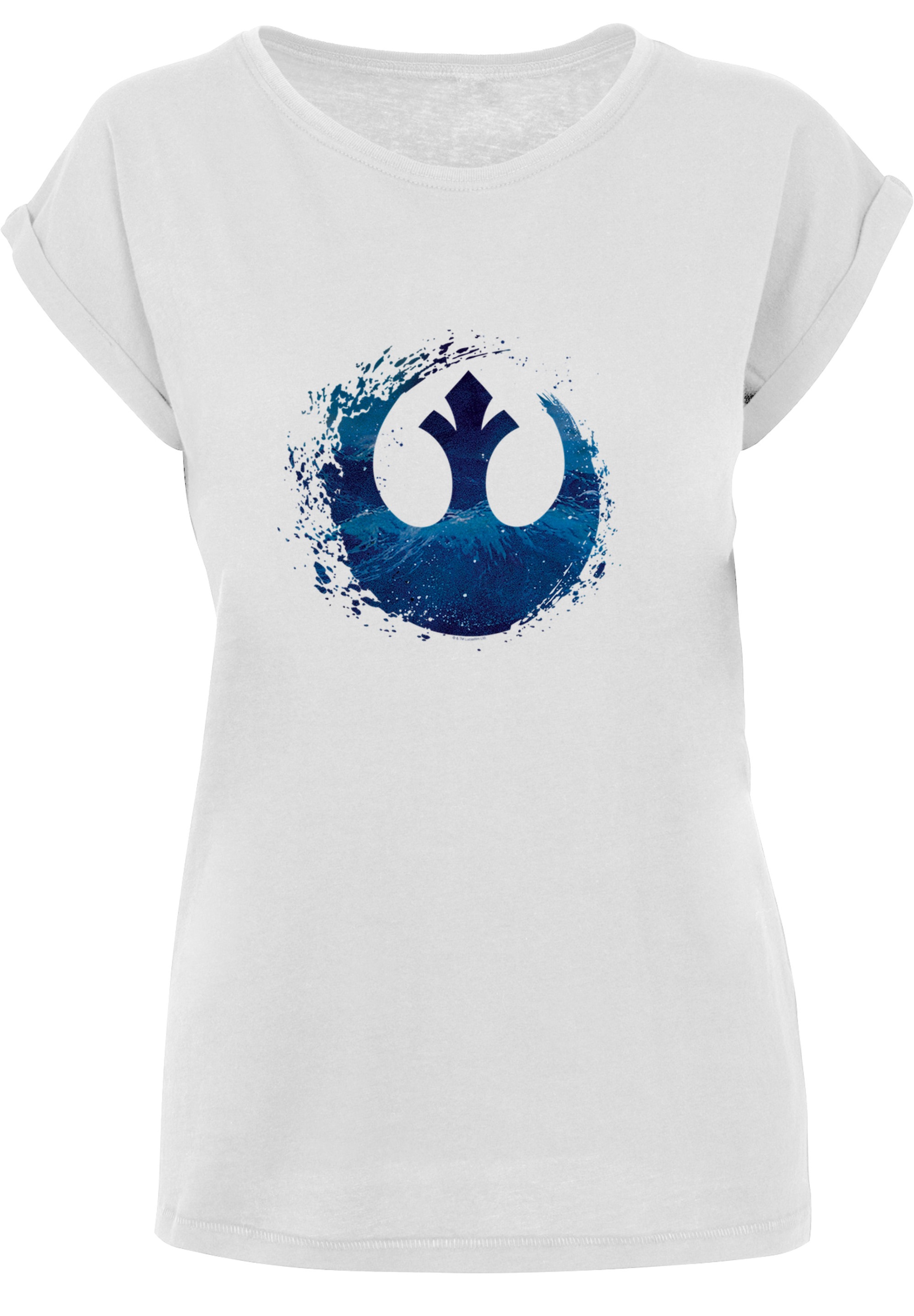 F4NT4STIC T-Shirt »'Star Wars Rise Of Skywalker Rebellen Logo Wave'«, Print