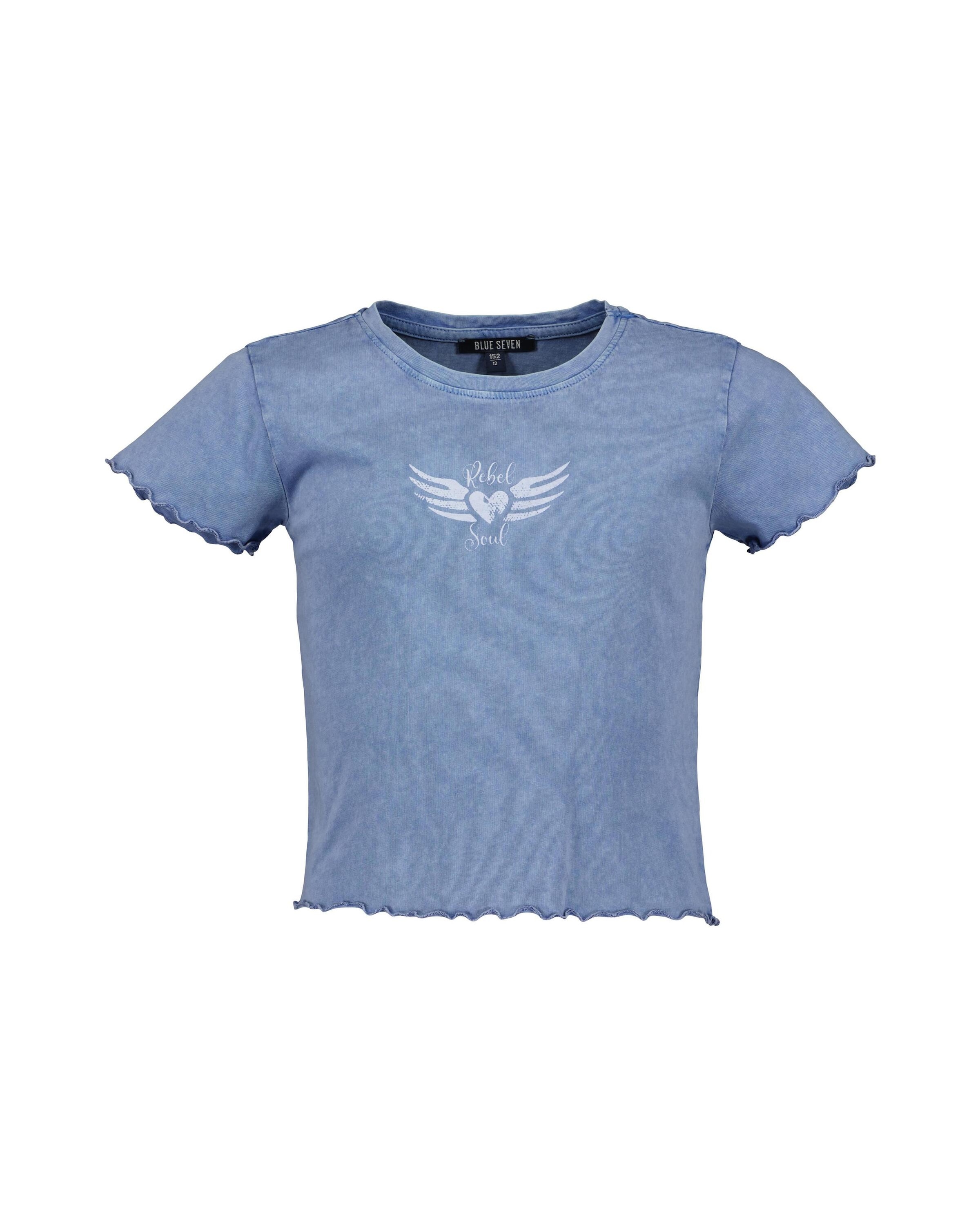 Blue Seven T-Shirt »Blue Seven Teenager Mädchen T-Shirts 2er Pack Rundhalsausschnitt«, (2 tlg.)
