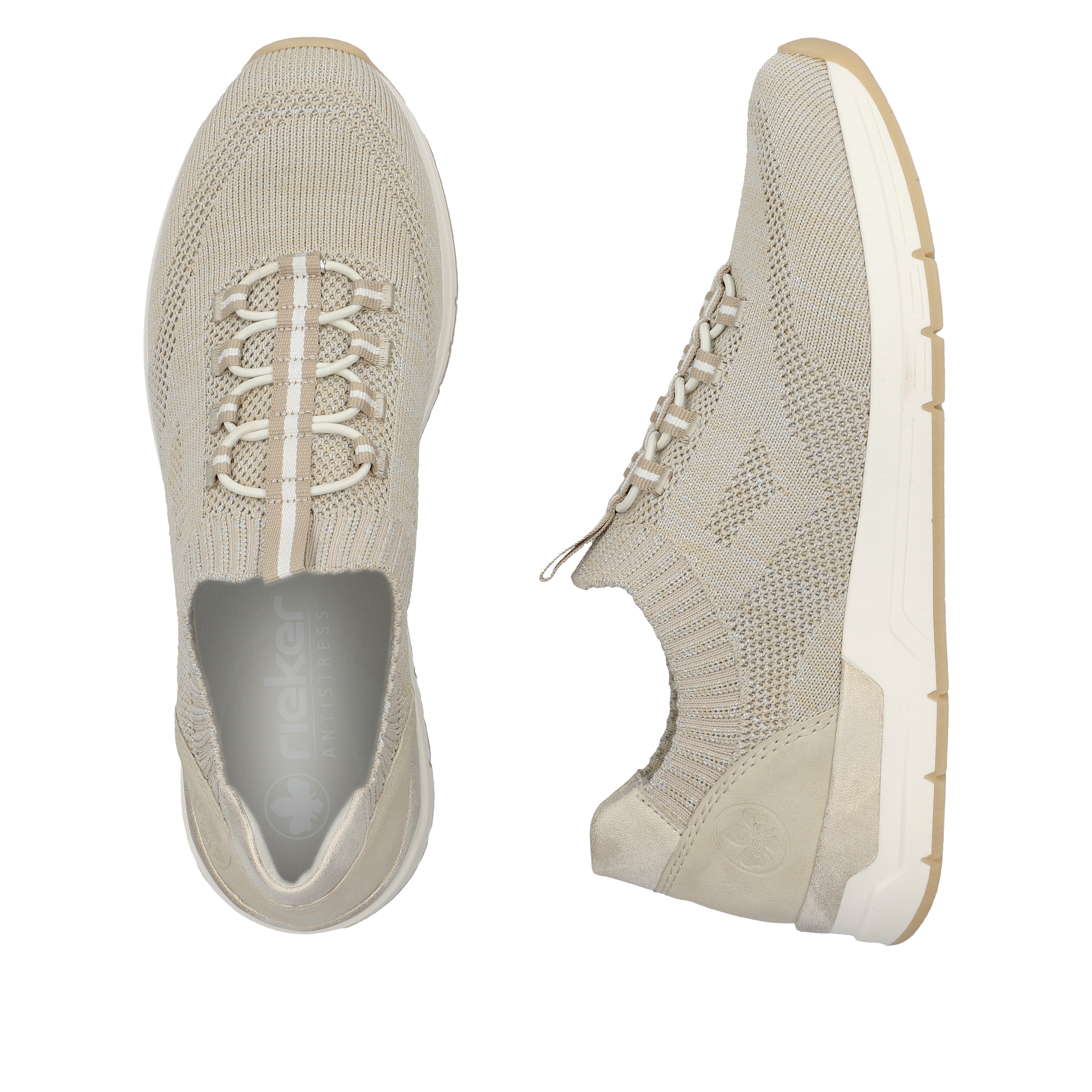 Rieker Slip-On Sneaker, Slipper, Schlupfschuh, Halbschuh, Freizeitsneaker mit Anziehlasche