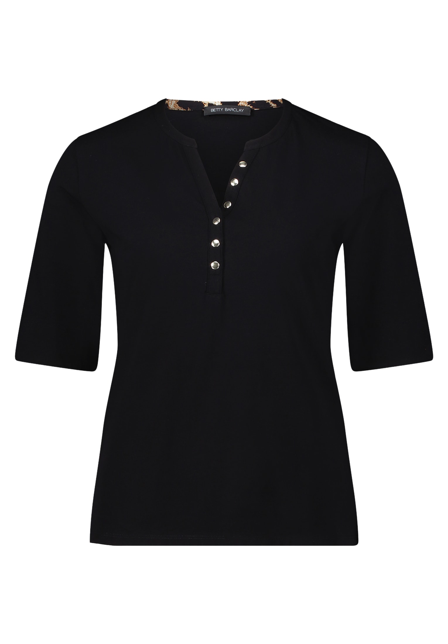 Betty Barclay Kurzarmshirt »Betty Barclay Damen Basic Shirt mit Knöpfen«, (1 tlg.)