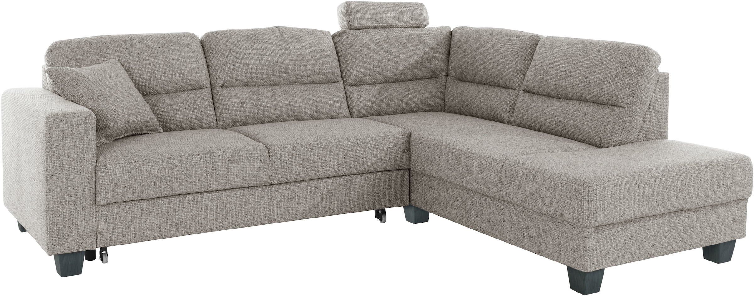 TRENDMANUFAKTUR Ecksofa »Chamber, zeitlos und modern, hoher Sitzkomfort, L-Form«, wahlweise mit Schlaffunktion