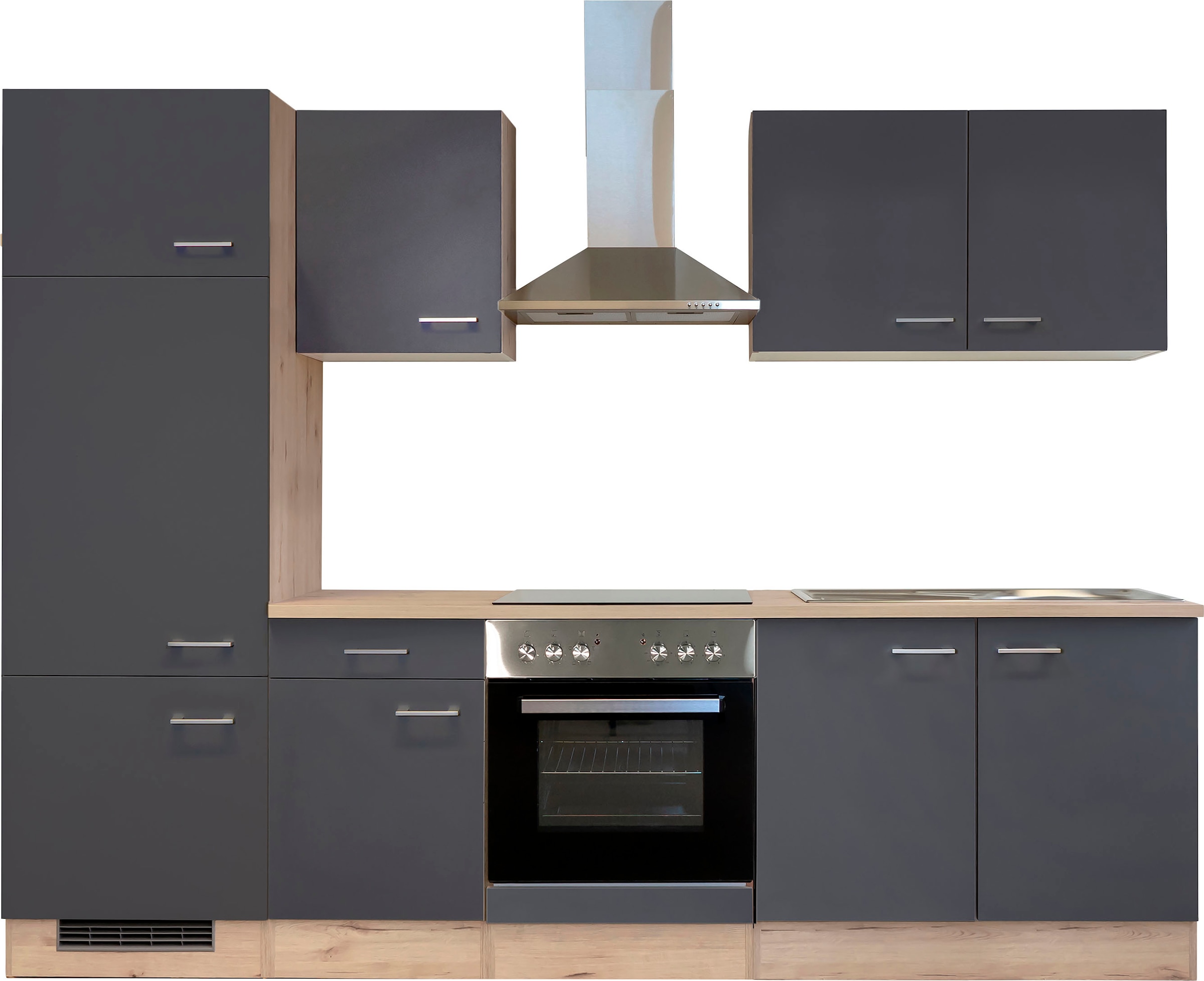 Flex-Well Küchenzeile "Morena" wahlweise mit E-Geräten, Gesamtbreite 270 cm günstig online kaufen