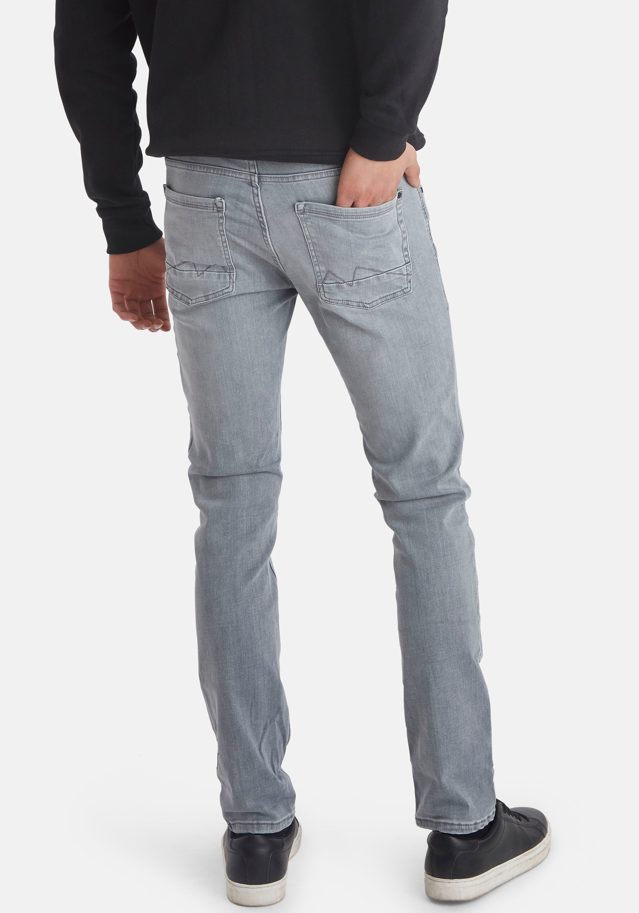5-Pocket-Jeans BLEND "BHJet", Herren, Gr. 31, Länge 32, denim grau, Jeans, 91% Baumwolle, 7% Polyester, 2% Elasthan, unifarben, slim fit normal, Jeans 5-Pocket-Jeans, Klassische Slim-Fit-Jeans 3
