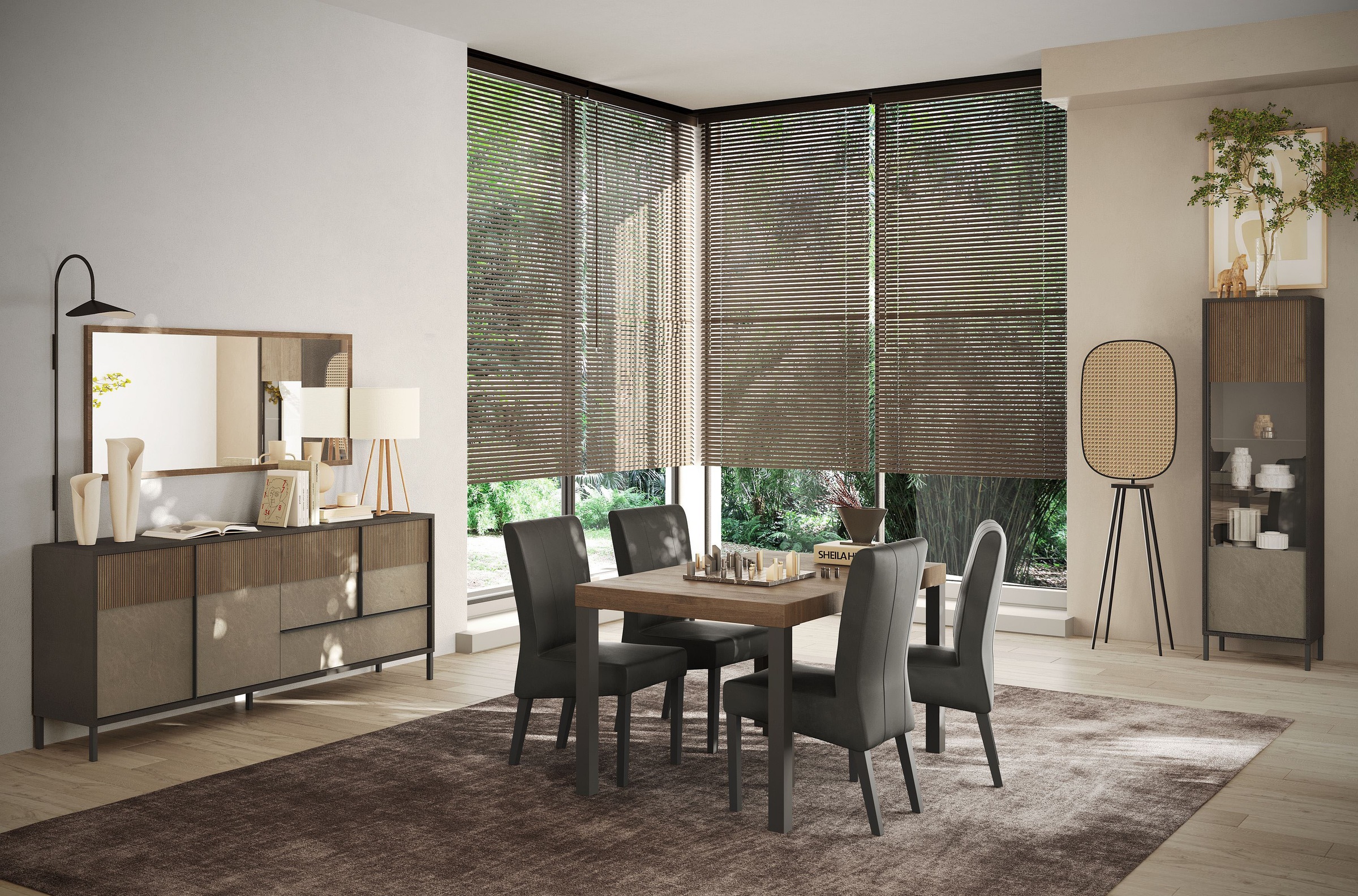 Esstisch HOME AFFAIRE "Everest 189 x 88 cm, Küchentisch, Esszimmertisch", braun (mercure nb holzstruktur, anthrazit, mercure nb holzstruktur), H:78cm, Tische, Esstisch, moderner rechteckiger Esstisch mit Metallbeinen 2