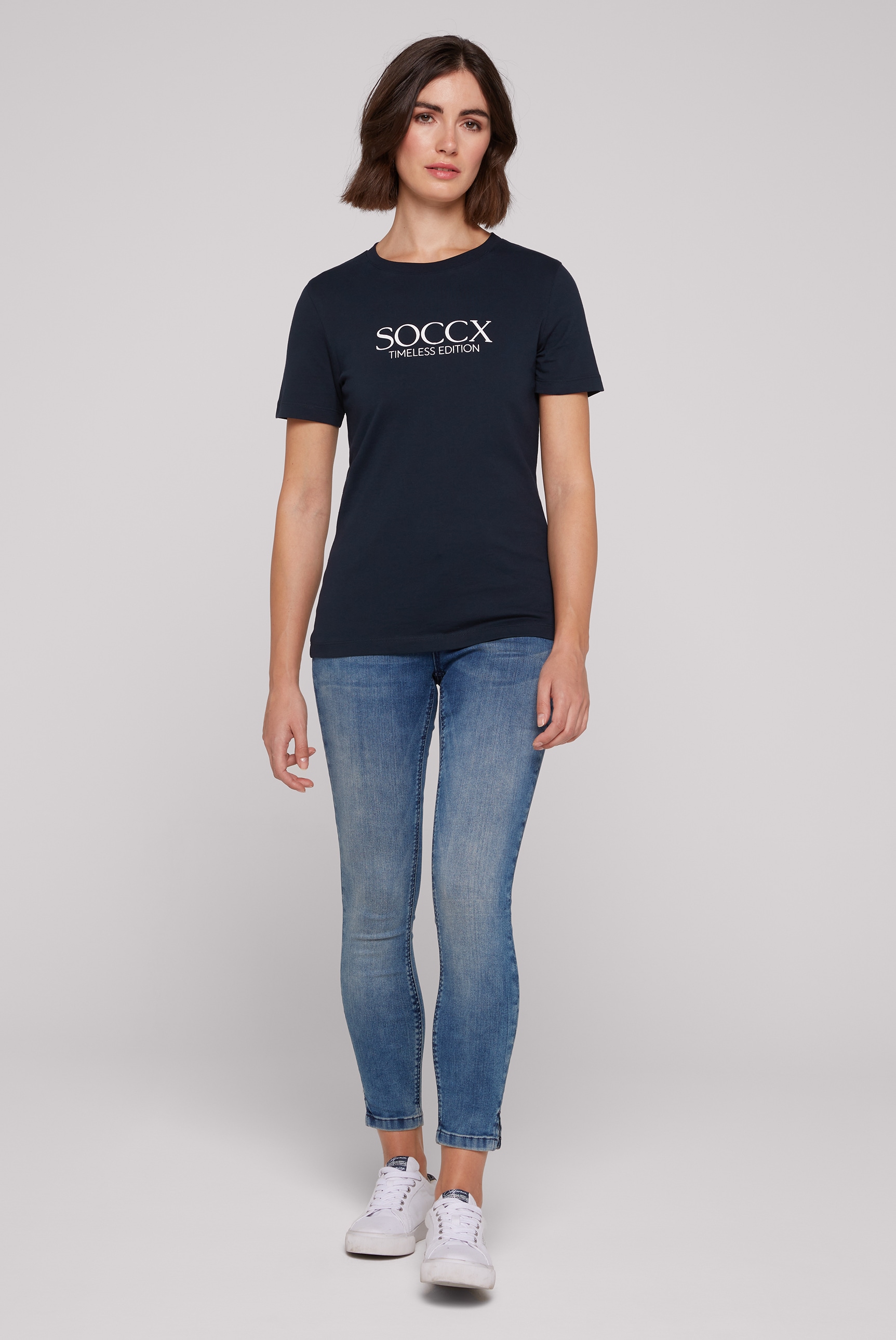 SOCCX Rundhalsshirt, aus Baumwolle