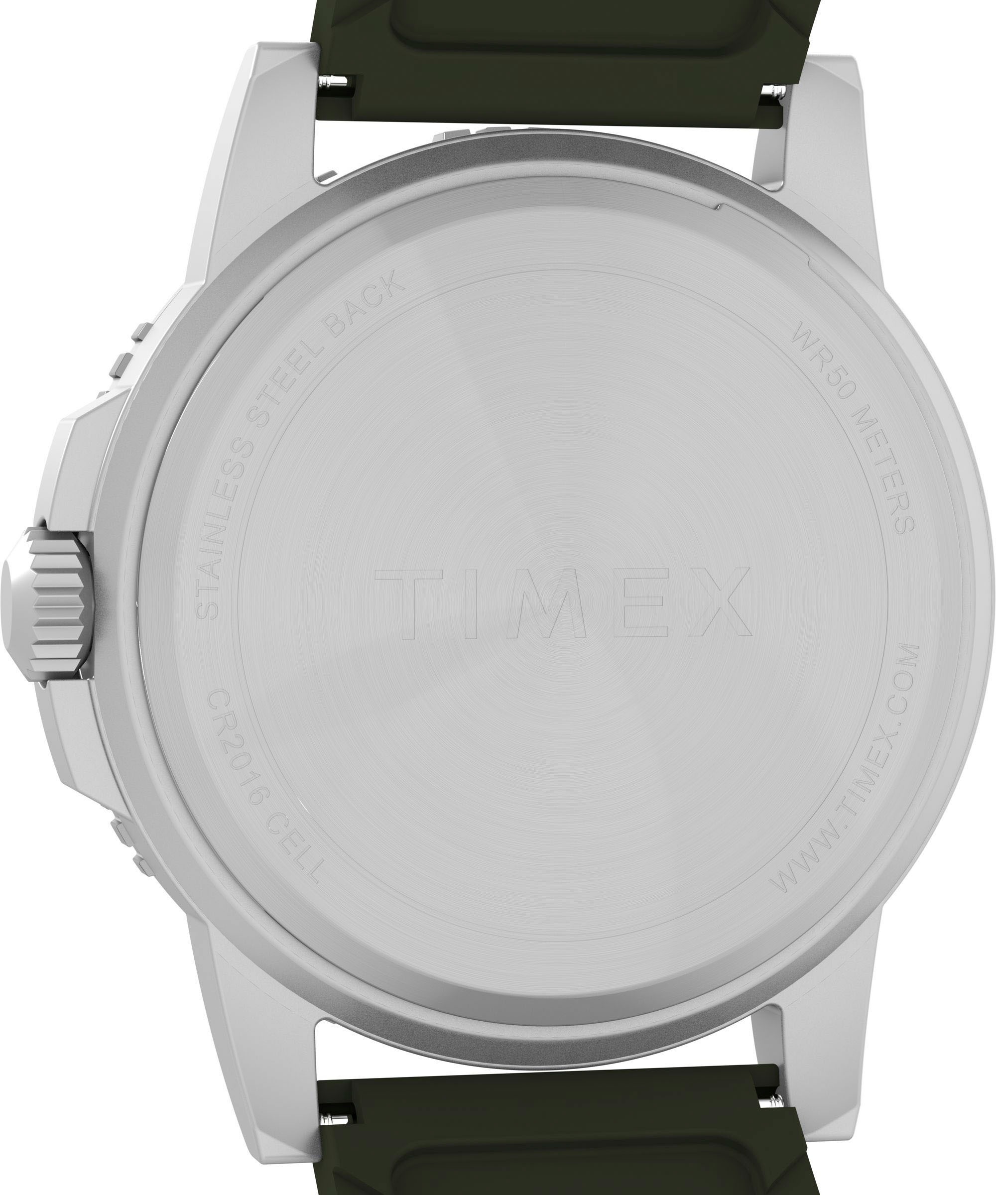 Timex Quarzuhr »RIDGE«, Armbanduhr, Herrenuhr,Silikonarmband,Datum, Leuchtzeiger