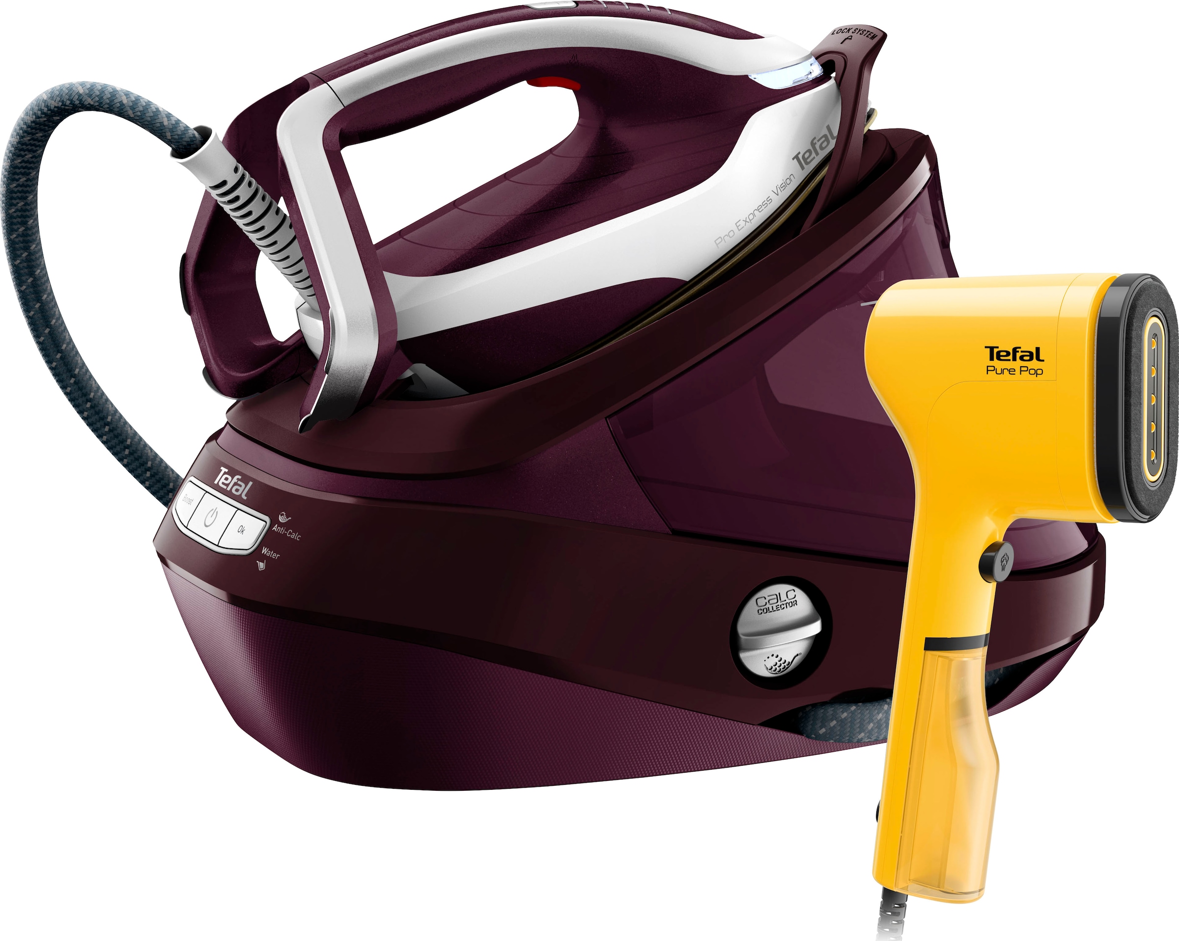 Tefal Dampfbügelstation "Pro Express Vision, inklusive Dampfbürste DT2026, günstig online kaufen