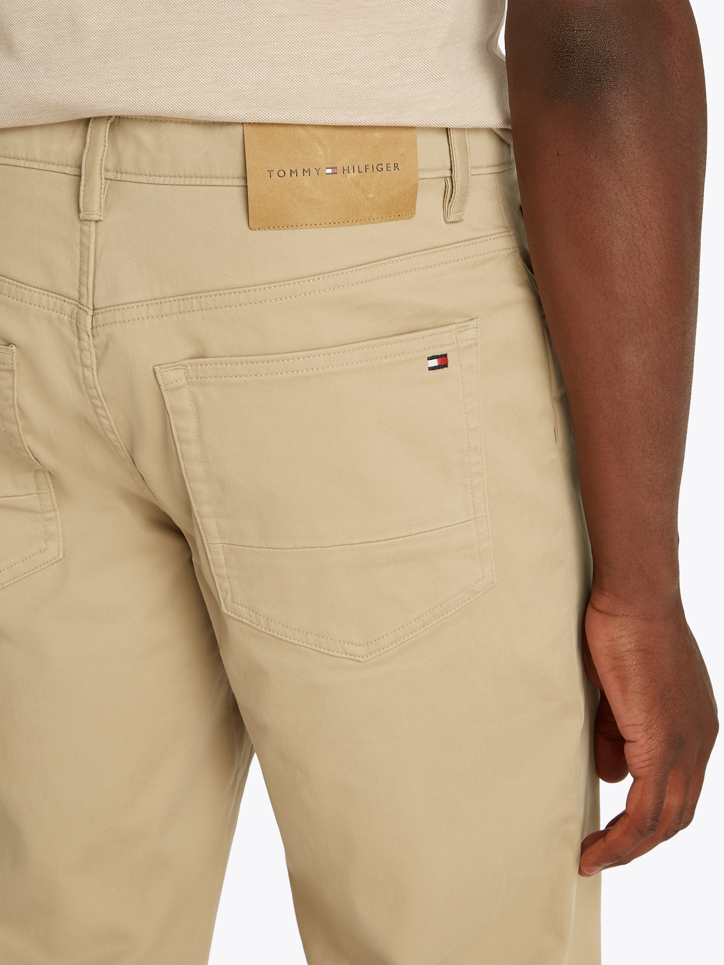 Tommy Hilfiger Stoffhose »DENTON 5PKT COTTON SATIN«