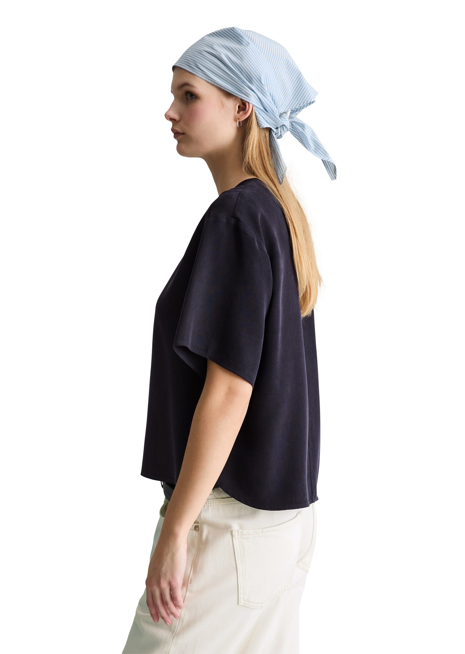 Marc OPolo DENIM Kurzarmbluse "aus TENCEL™ Lyocell" günstig online kaufen