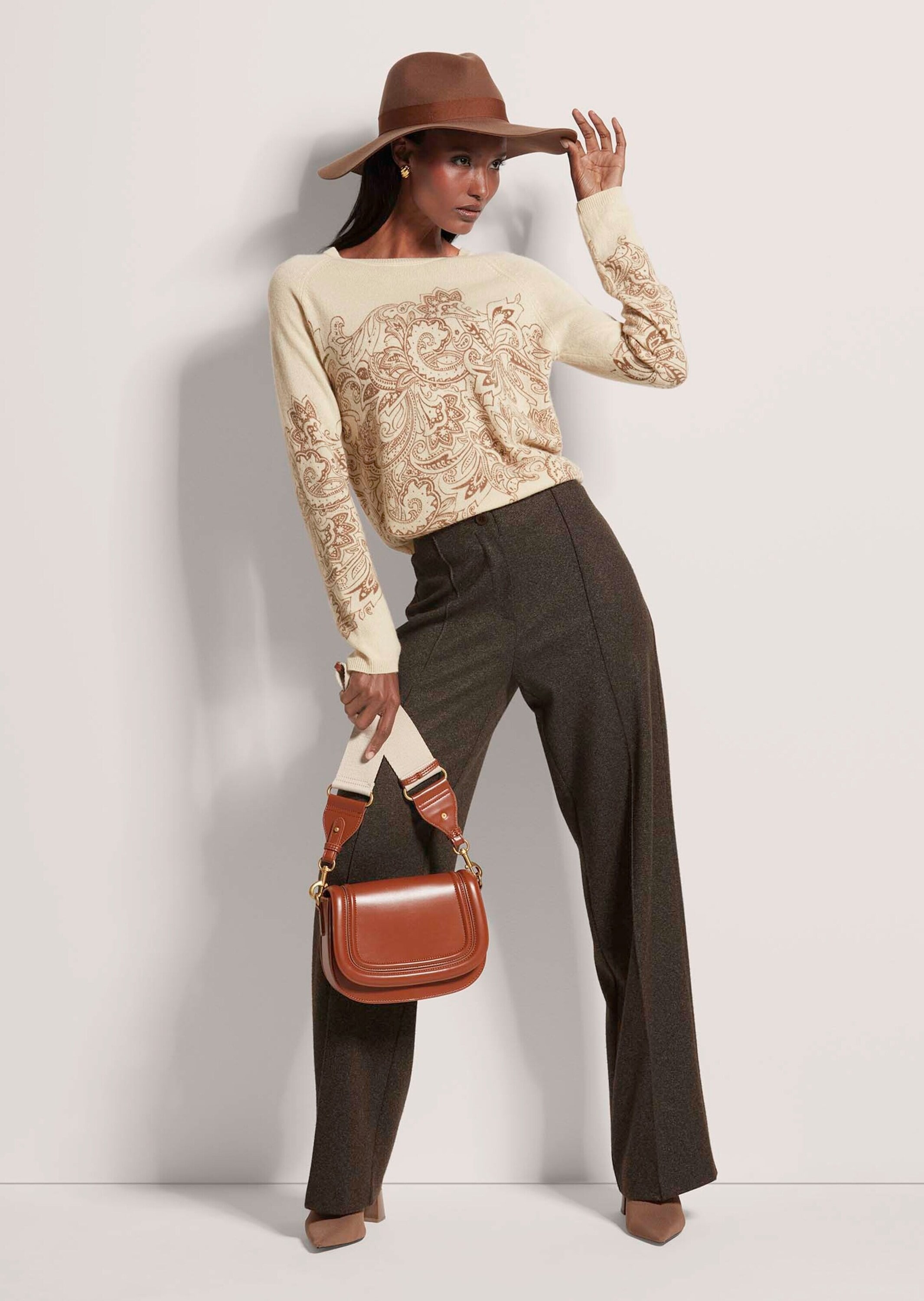 MADELEINE Longpullover »Kaschmirpullover Kaschmirpullover mit einzigartigem Print«