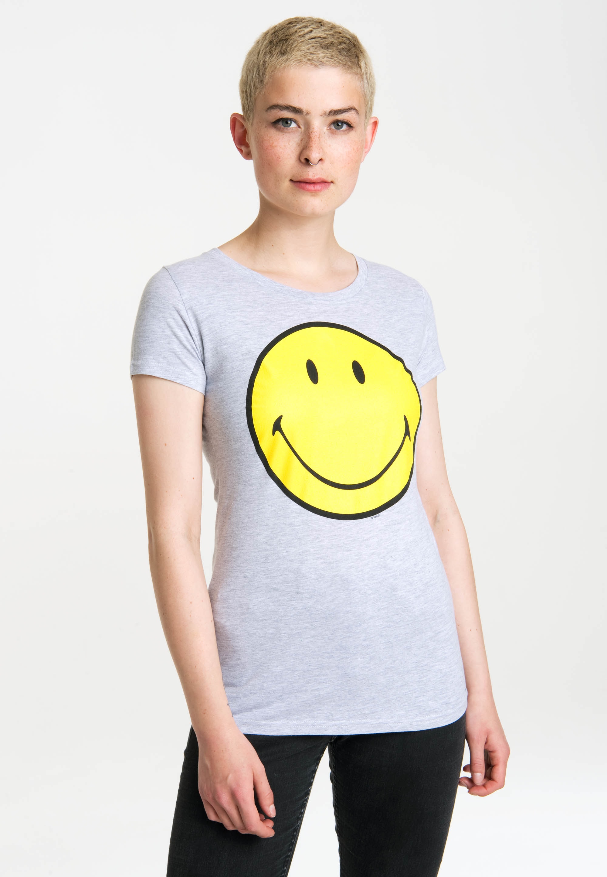T-Shirt »Original Smiley Face«, mit lustigem Frontprint