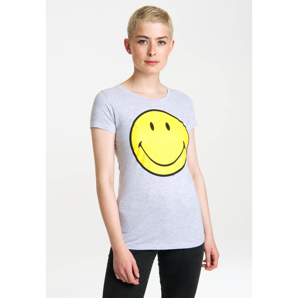 LOGOSHIRT T-Shirt »Original Smiley Face«, mit lustigem Frontprint