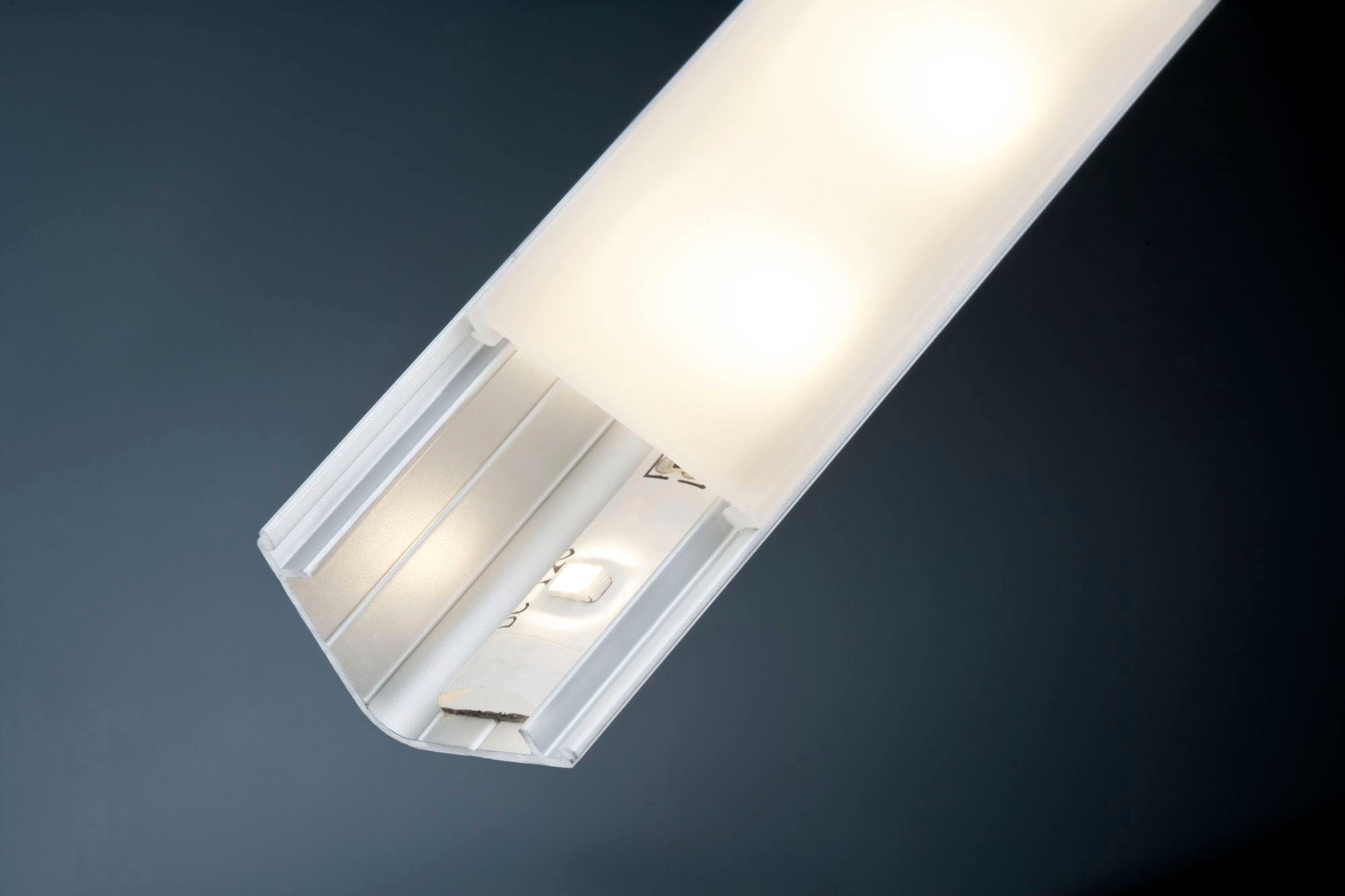 eloxiert, BAUR 1m Paulmann mit | Alu »Delta Satin, Alu Profil /Kunststoff« LED-Streifen kaufen Diffusor