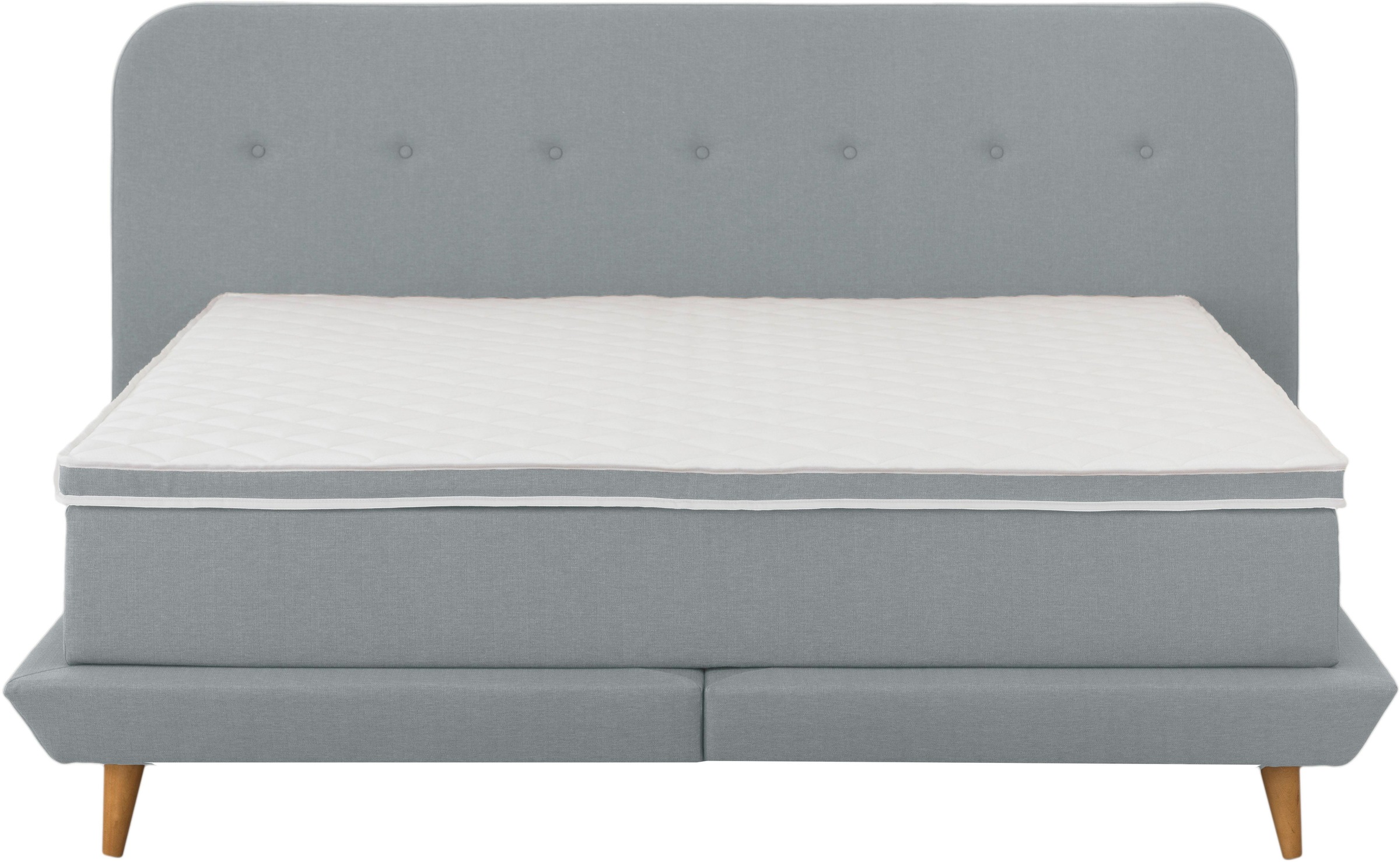 Home affaire Boxspringbett "Premium" Steppung mit Knopfheftung, inkl. Toppe günstig online kaufen