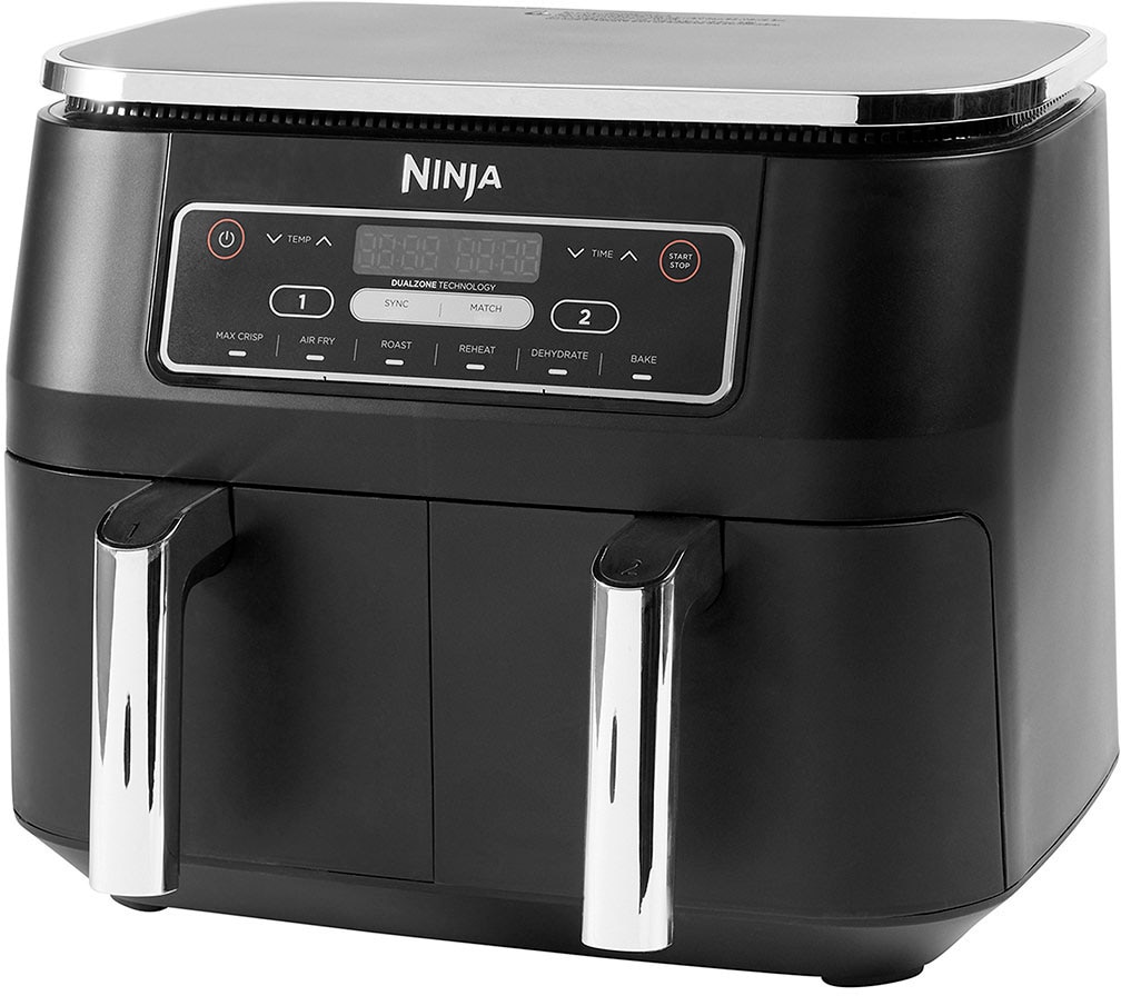 NINJA Heißluftfritteuse »Foodi Dual Zone AF300EU«, 2400 W, je 0,9 kg Kapazität incl. 2x Knusperblech