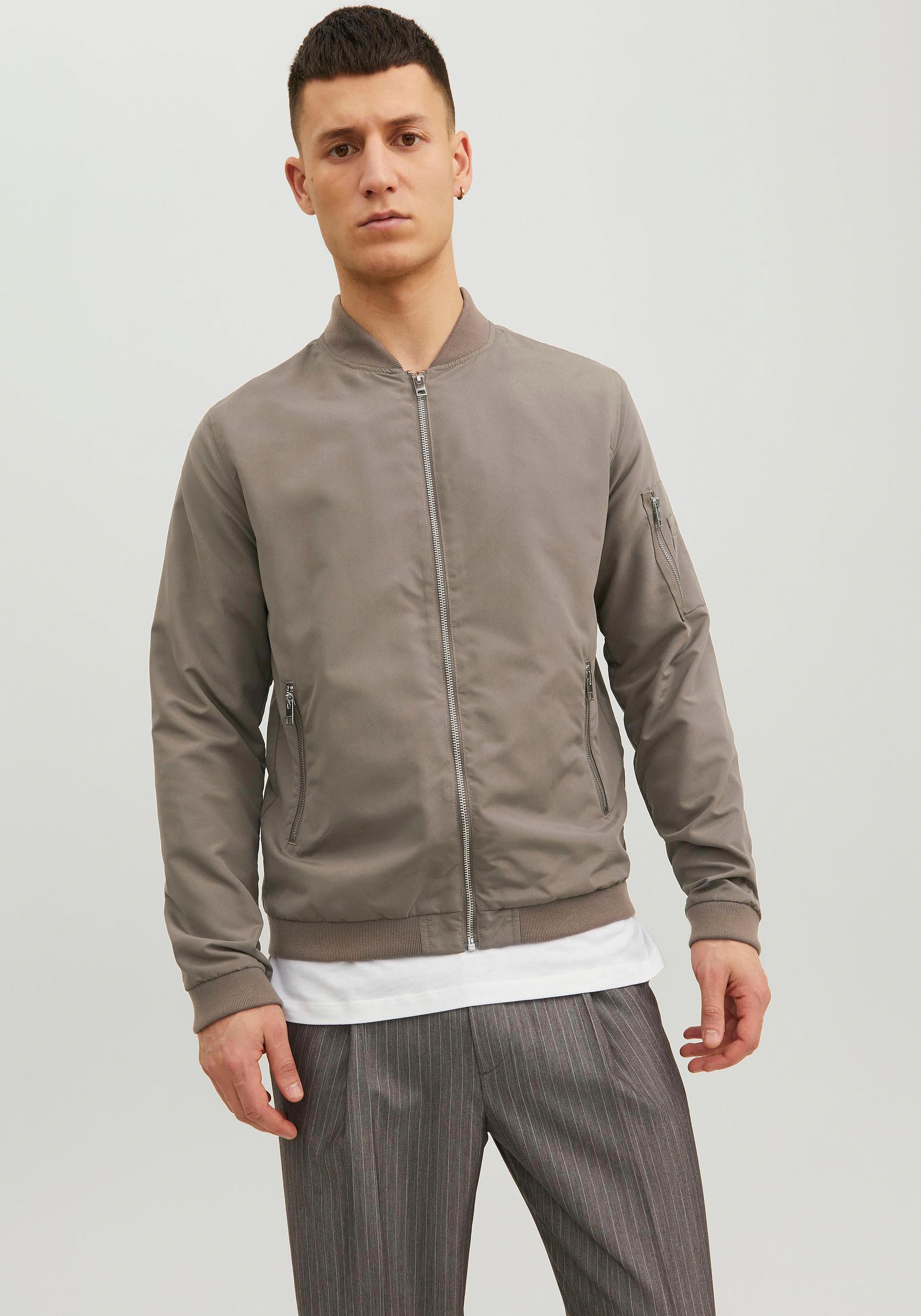 Jack & Jones Blouson "JJERUSH BOMBER NOOS", ohne Kapuze, mit Reißverschluss günstig online kaufen