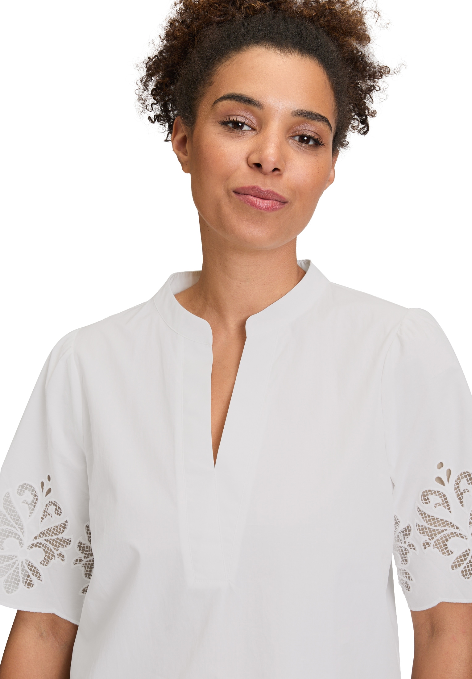Betty&Co Schlupfbluse »Betty & Co Schlupfbluse mit Stickerei«