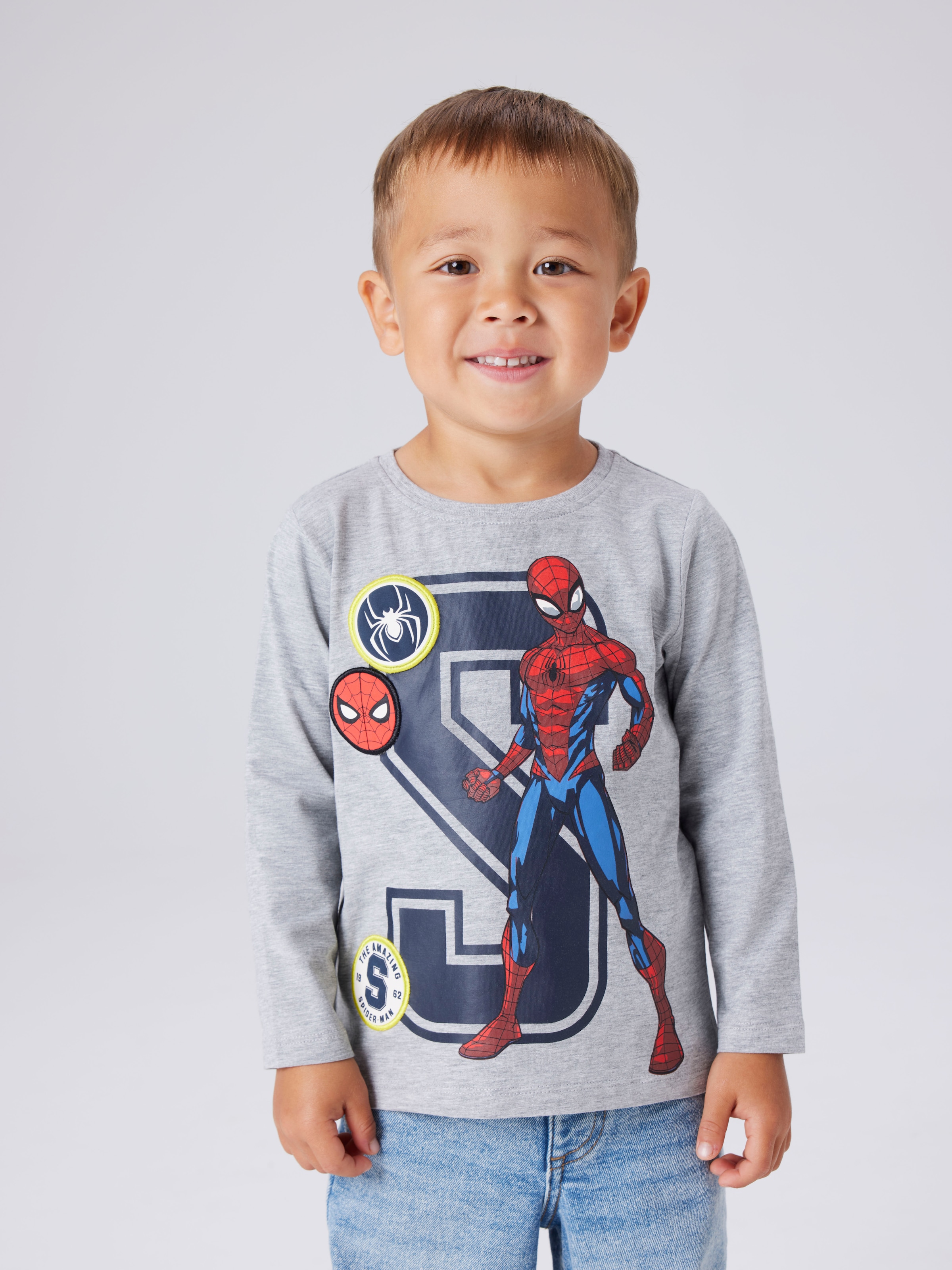 Name It T-Shirt "NMMDEEP SPIDER LS NREG TOP BOX NOOS MAR"