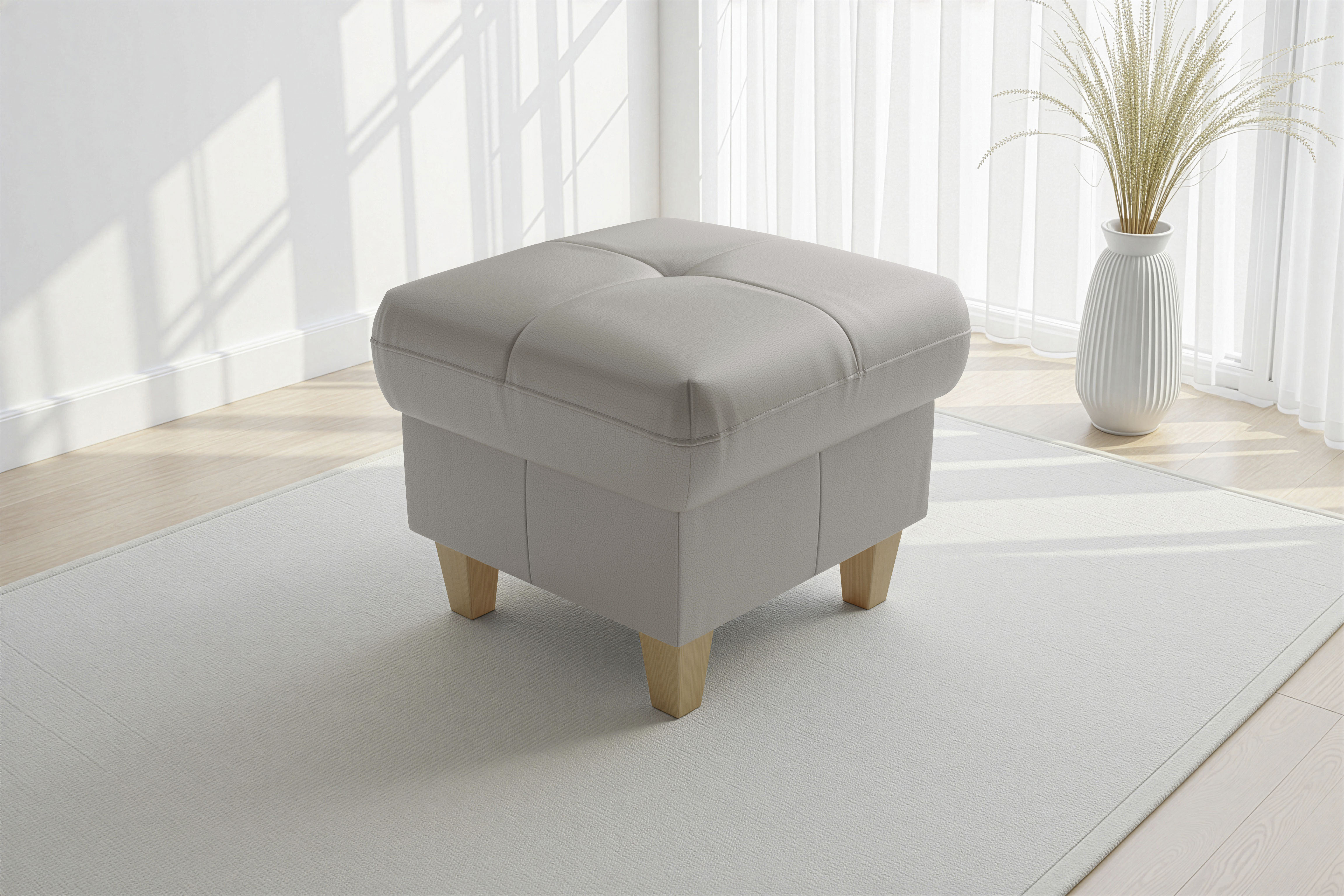 sit&more Polsterhocker "Pamela, Leder, B: 58 cm" 1 Stk. tlg. mit praktischen Stauraum, hochwertige Qualität, verschiedene Farben
