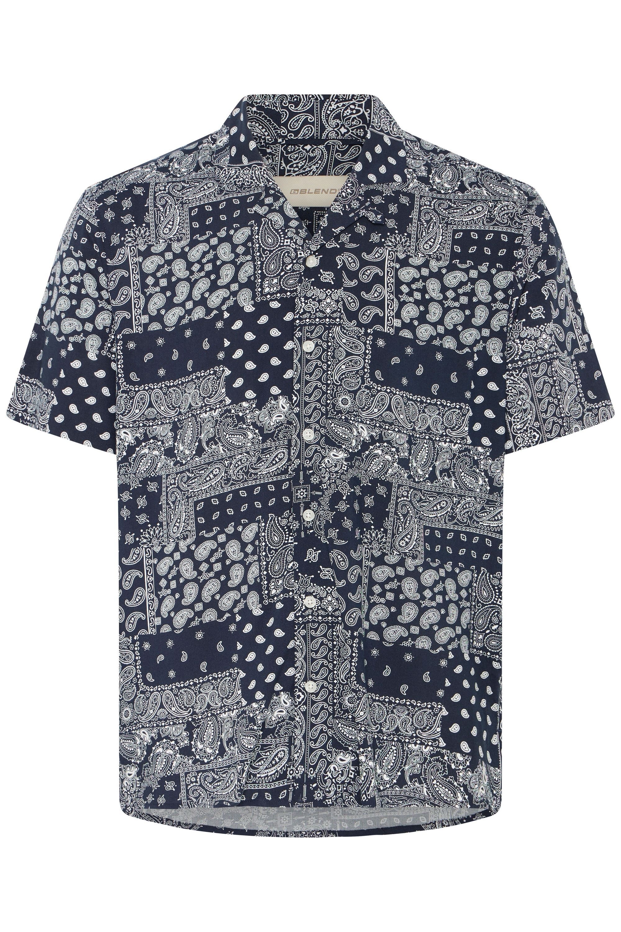 Blend Kurzarmhemd "BHAslak" Luftiges Hemd mit All-Over-Print günstig online kaufen