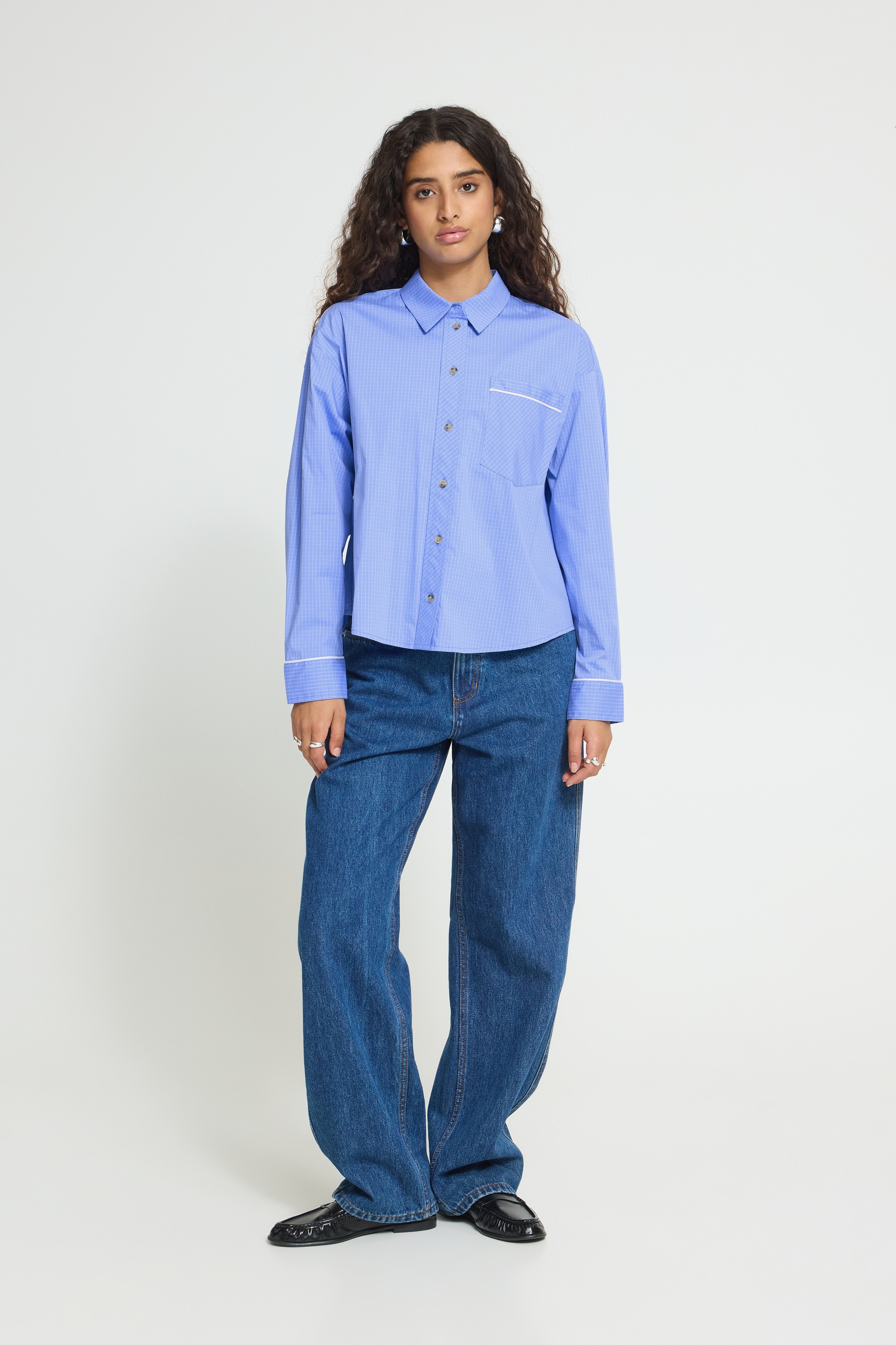 Ichi Langarmbluse »Damen Bluse langarm IHXCOMIS«