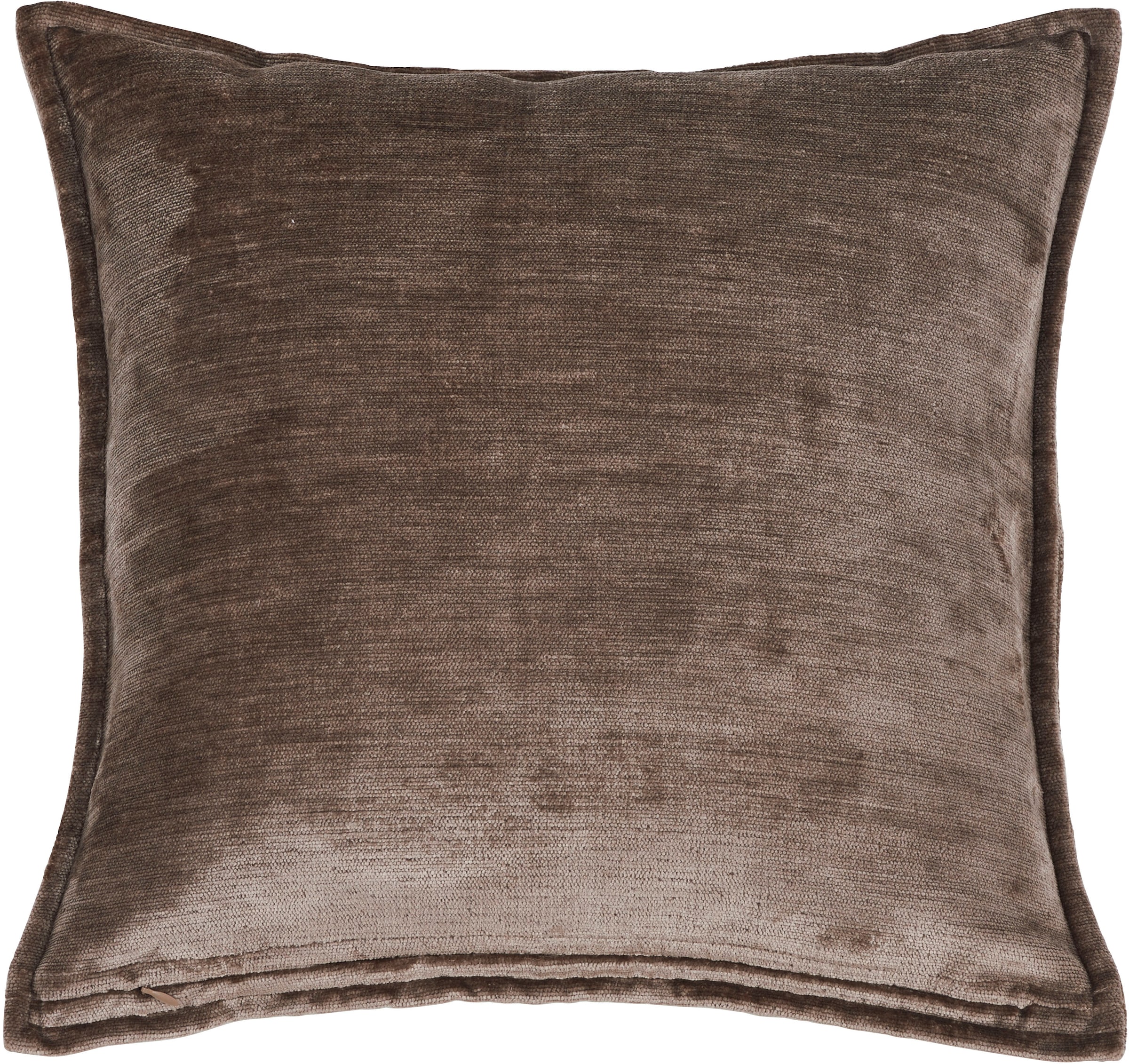 Kissenbezug DONE., B:60cm H:1cm L:60cm, grau, Polyester, Polyester, Kissenbezüge, "Fame", Hohe Lichtreflektion