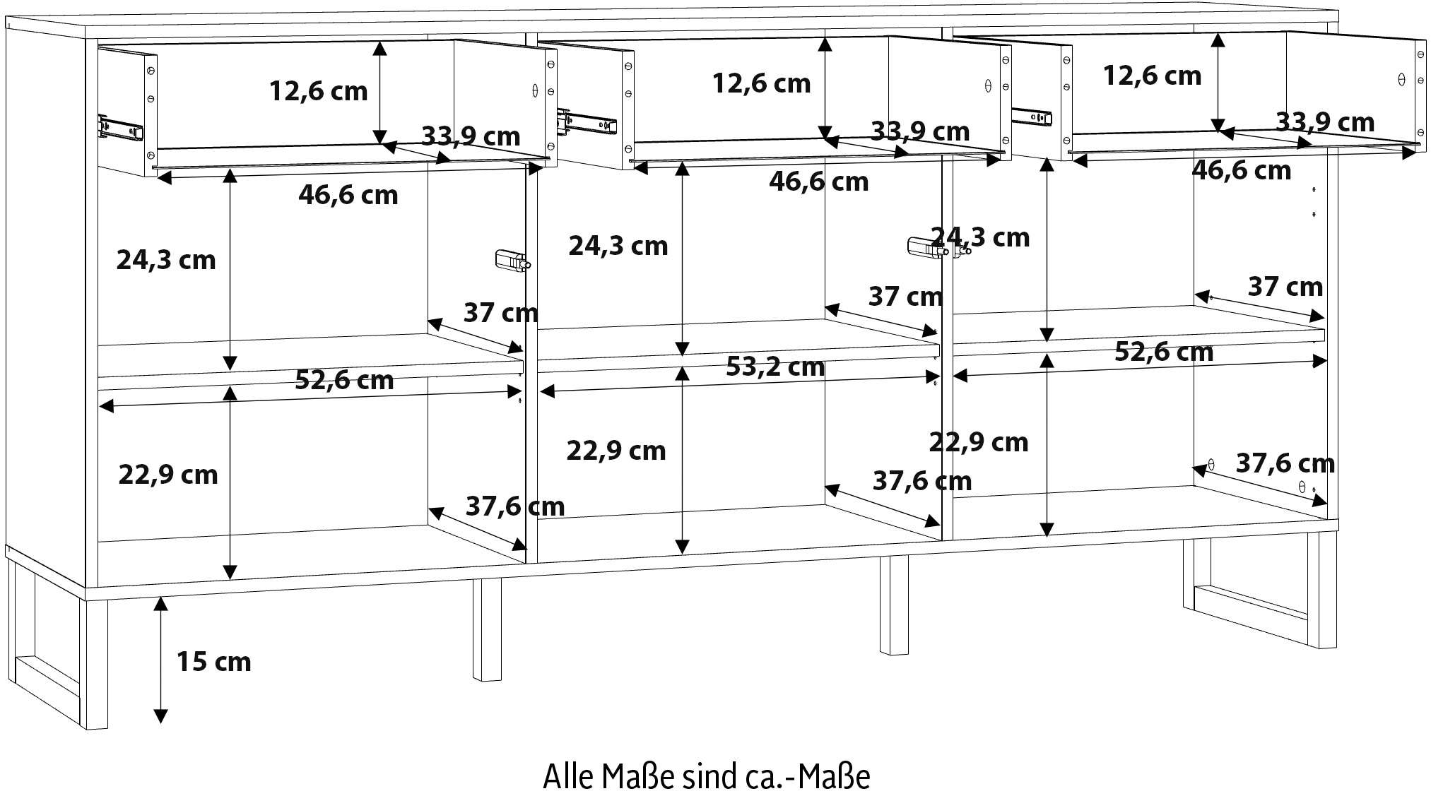 FORTE Sideboard »Bretania«