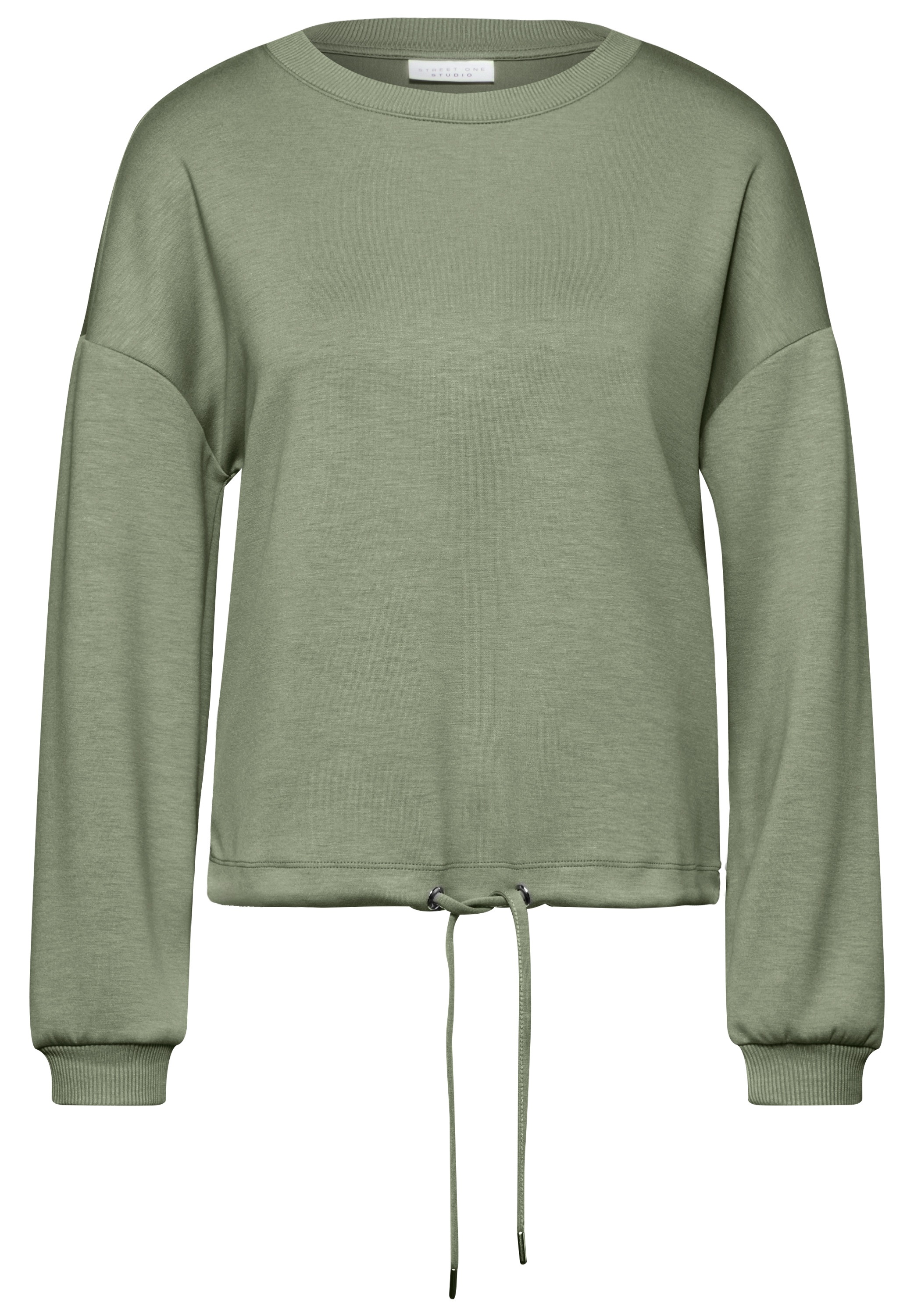 STREET ONE STUDIO Langarmshirt, mit Tunnelzug am Saum