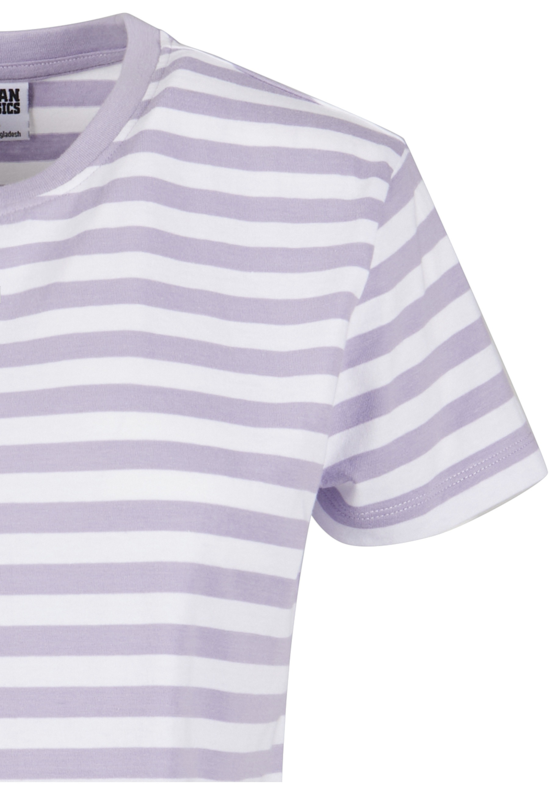 URBAN CLASSICS T-Shirt »Urban Classics Damen Ladies Regular Striped Tee« 1 Stk.