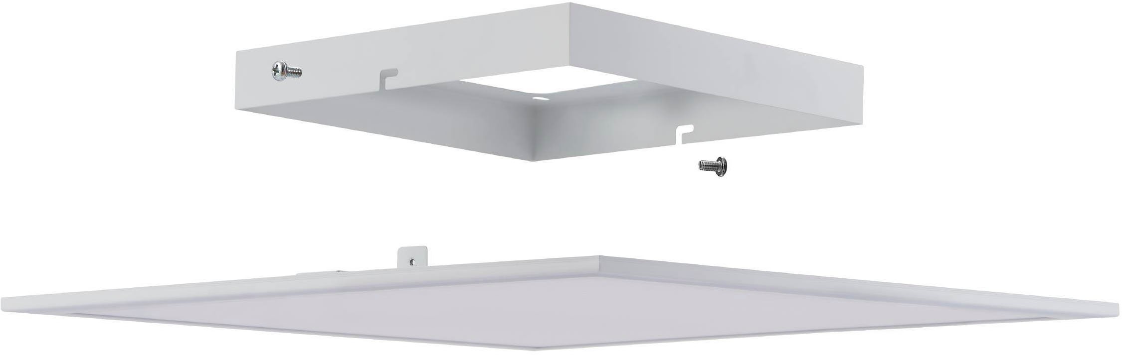 EGLO Deckenleuchte »Salobrena 1 Einbaulampe, Deckenlampe, Aluminium und Kunststoff, Lampe« LED-Modul 1 Stk. Neutralweiß LED Panel, Deckenlampe in weiß,  neutralweiß, Küchenlampe, 45 cm