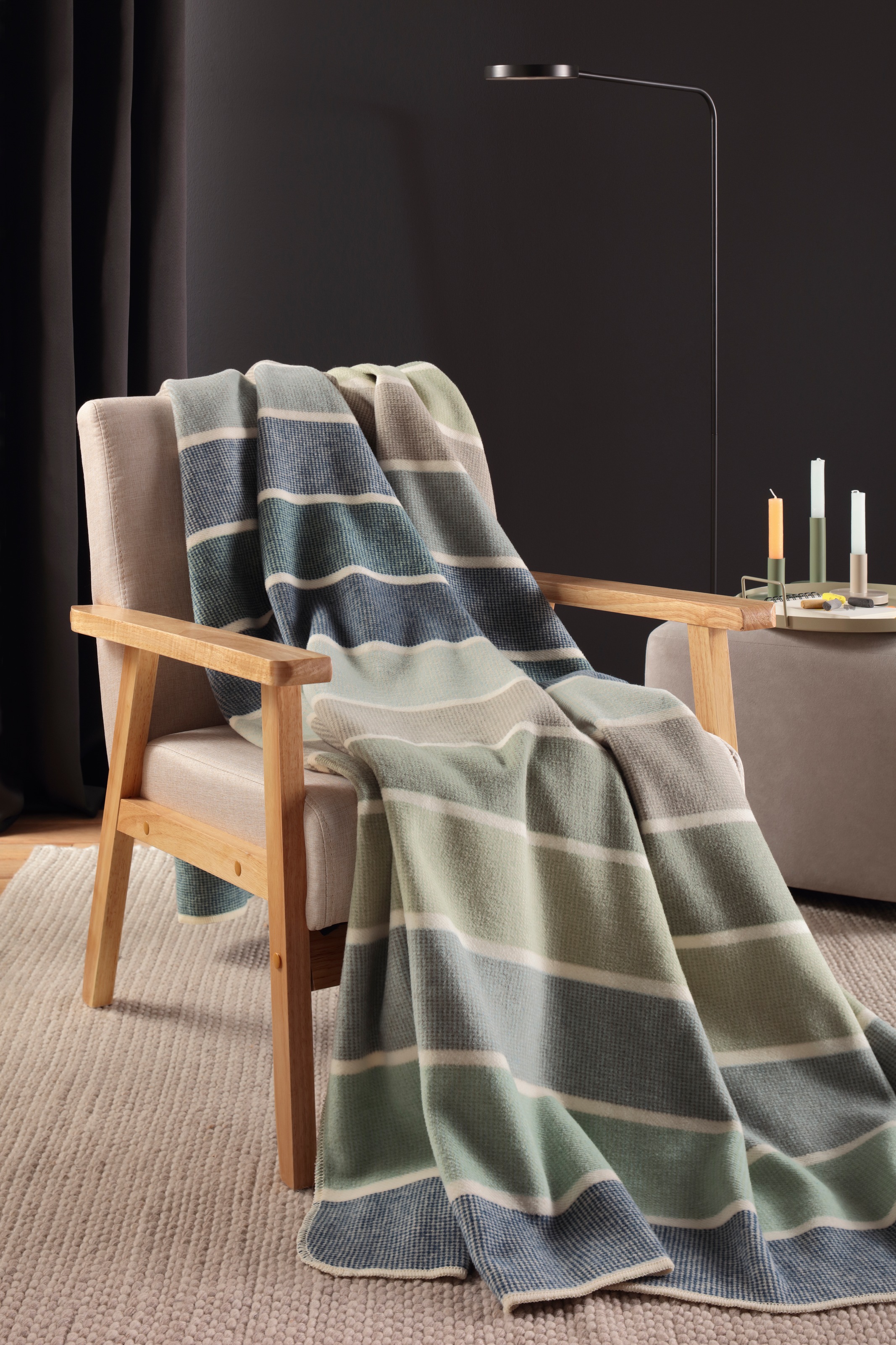 Biederlack Wohndecke »Wohndecke Cotton Lines«, mit modernem Karodesign