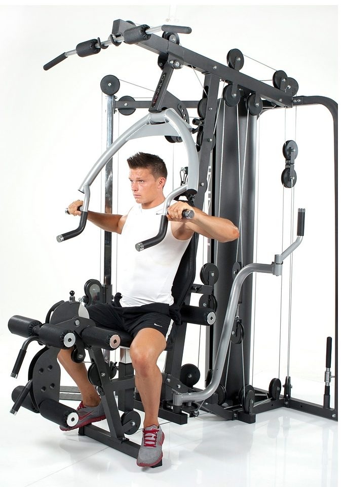 Finnlo by Hammer Kraftstation »Autark 6000«, 20 Gewichtsblöcke, (Butterflystange, Latzug, Ruderfunktion und mehr), multifunktionale Fitnessstation, max. Trainingsgewicht 110 kg