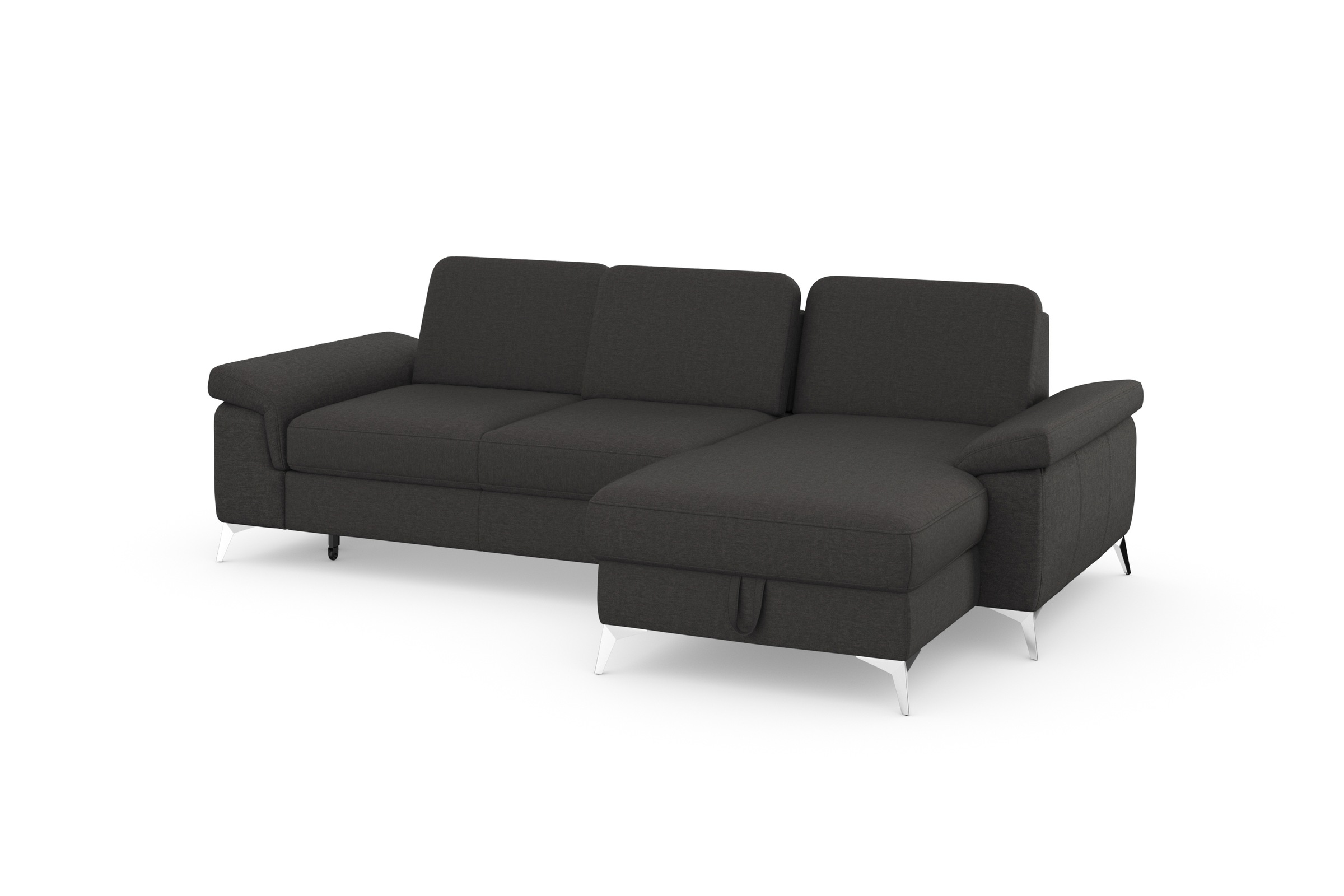 sit&more Ecksofa »Padua L-Form«, inklusive Sitztiefenverstellung, Armteilfunktion und Federkern
